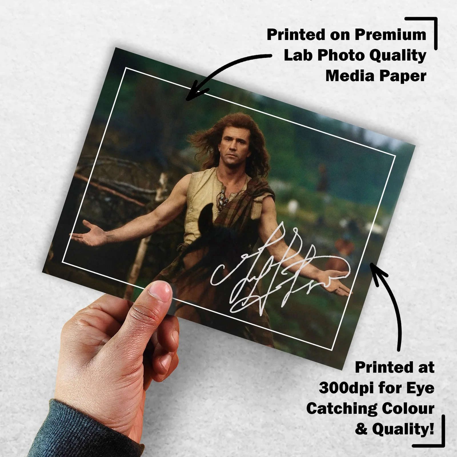 Mel Gibson Signed Memorabilia 8x6 Pre Printed Autograph Photo Memorabilia, image 3