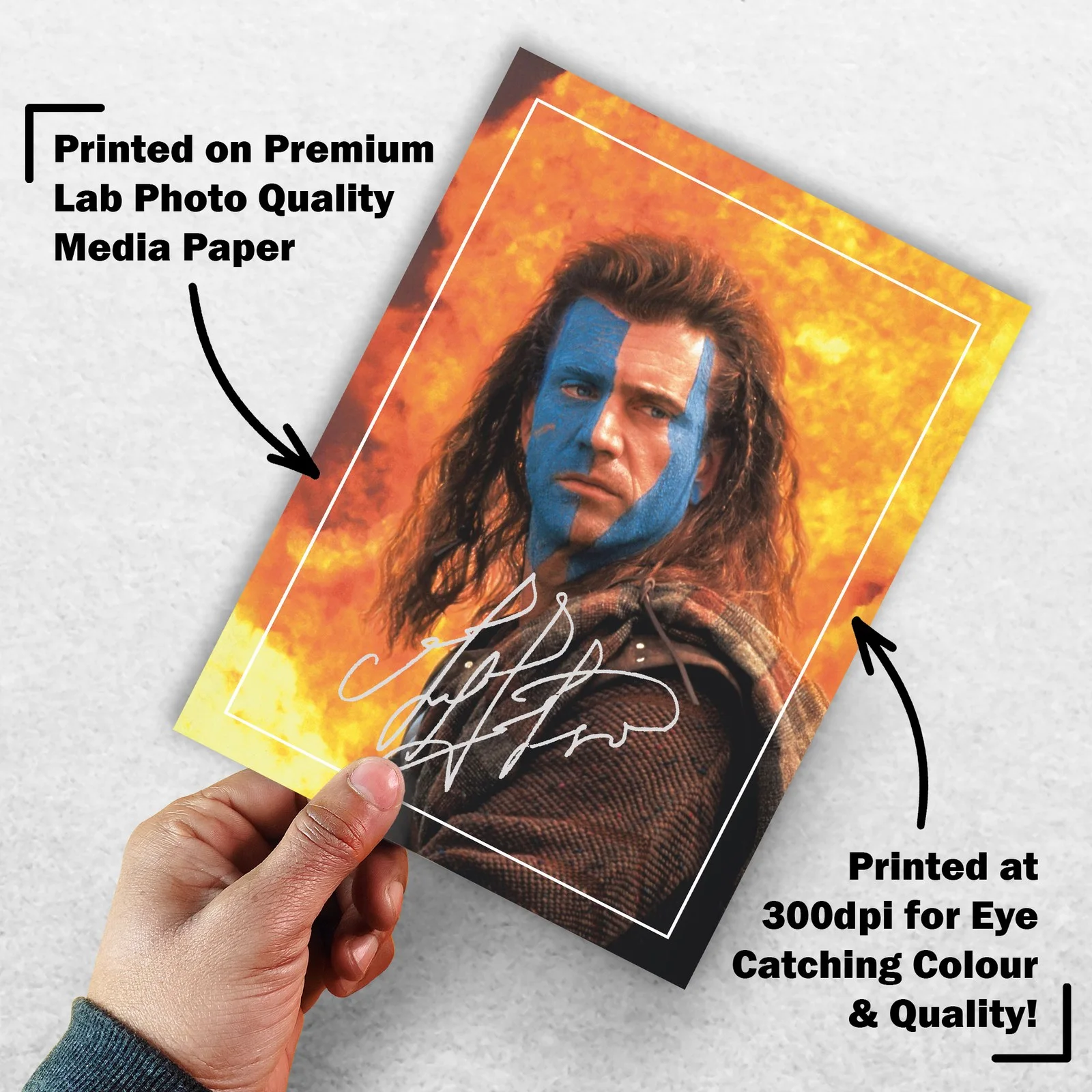 Mel Gibson Signed Memorabilia 8x6 Pre Printed Autograph Photo Memorabilia, изображение 3