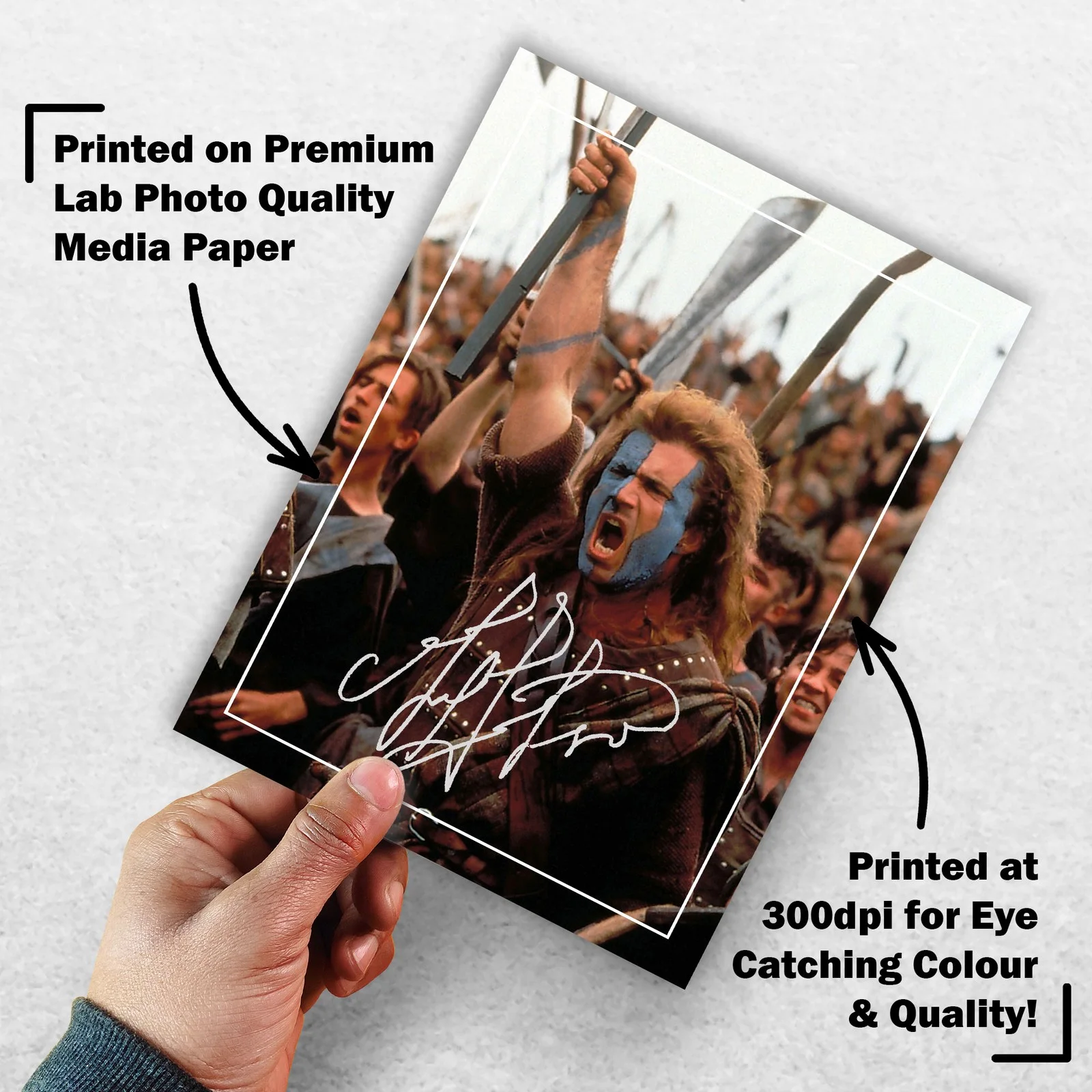 Mel Gibson Signed Memorabilia 8x6 Pre Printed Autograph Photo Memorabilia, изображение 3