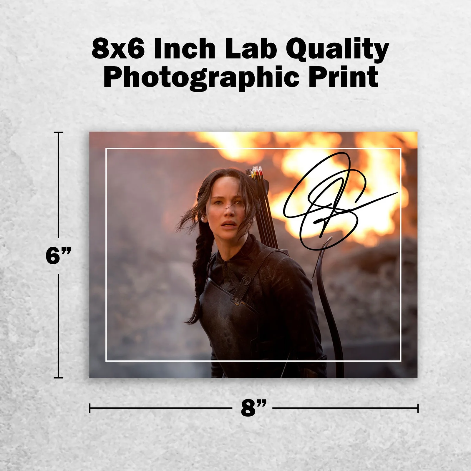 Jennifer Lawrence Signed Memorabilia 8x6 Pre Printed Autograph Photo Memorabilia, изображение 2