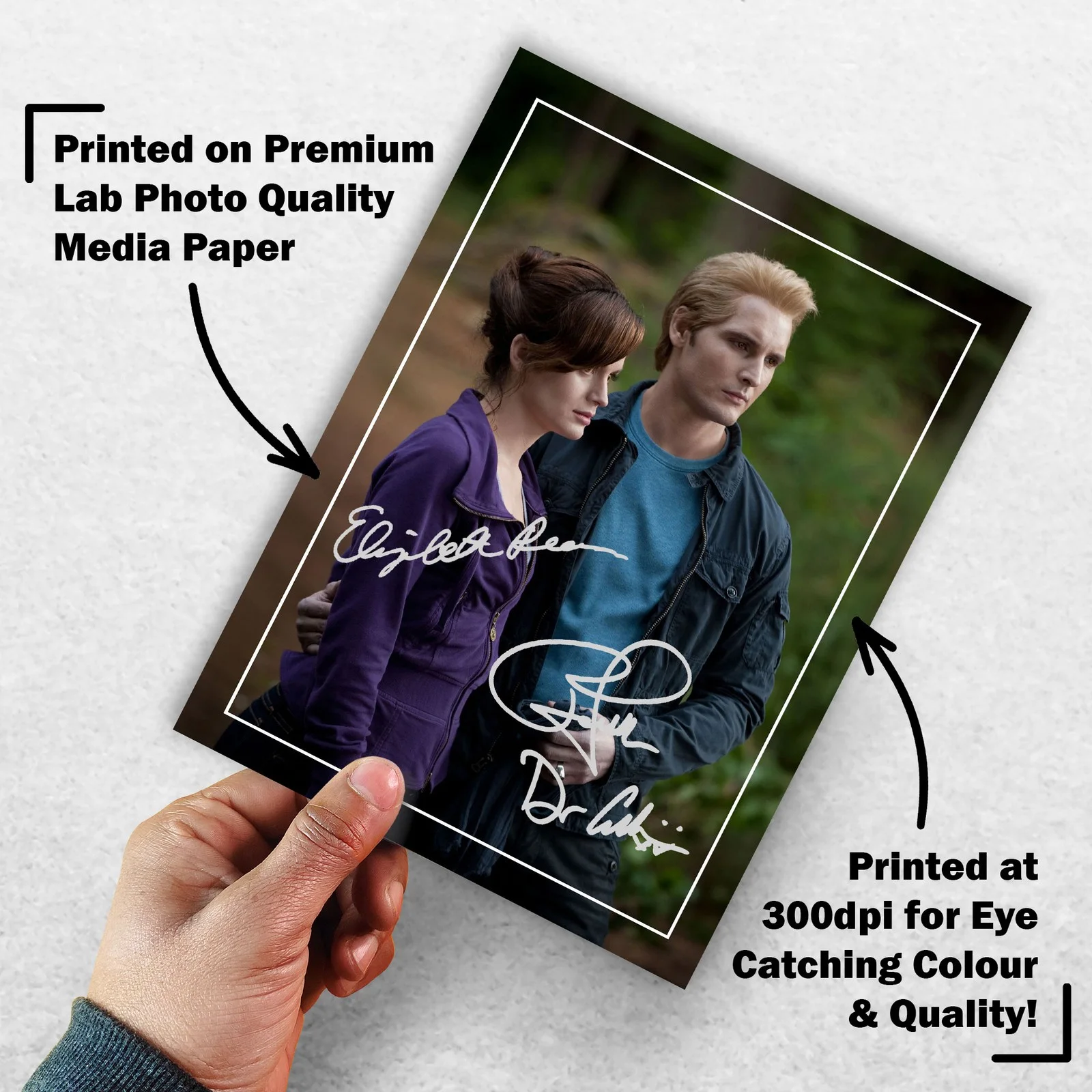 Peter Facinelli Elizabeth Reas Signed Memorabilia 8x6 Pre Printed Autograph, image 3
