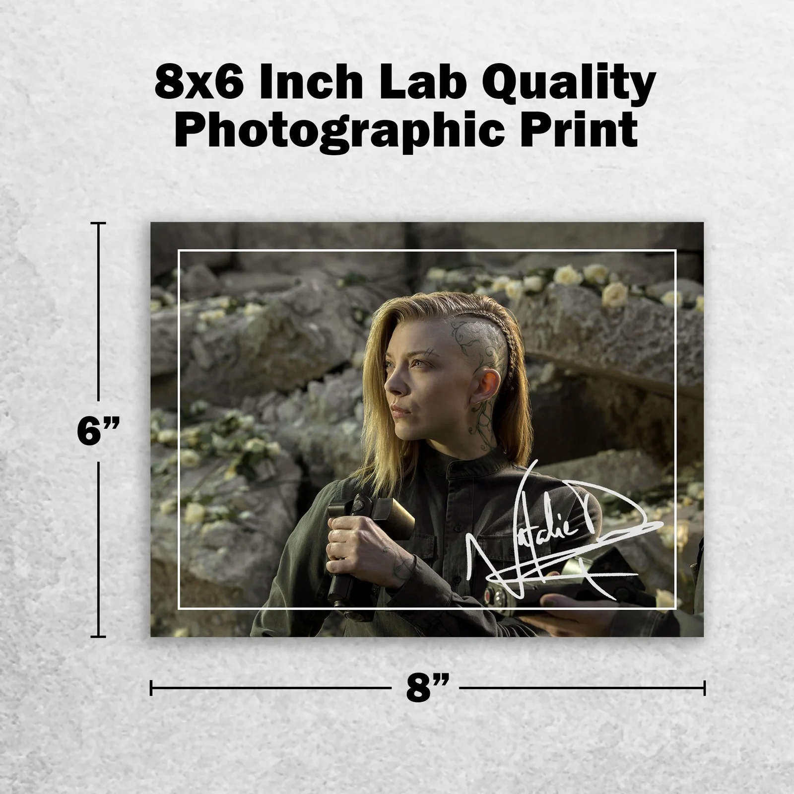 Natalie Dormer 8x6 Photo Signed Memorabilia 8x6 Pre Printed Autograph Photo, изображение 2
