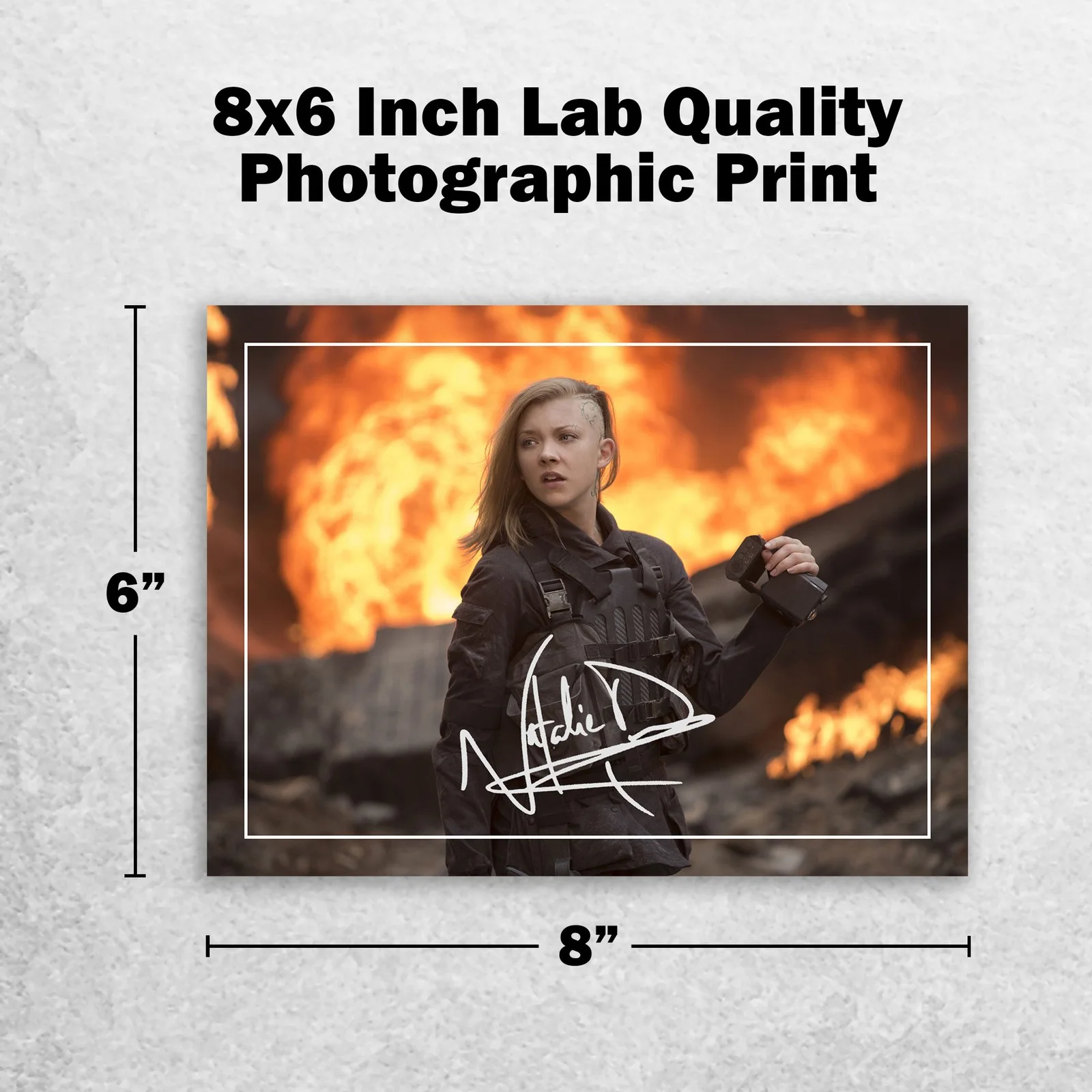 Natalie Dormer 8x6 Photo Signed Memorabilia 8x6 Pre Printed Autograph Photo, изображение 2