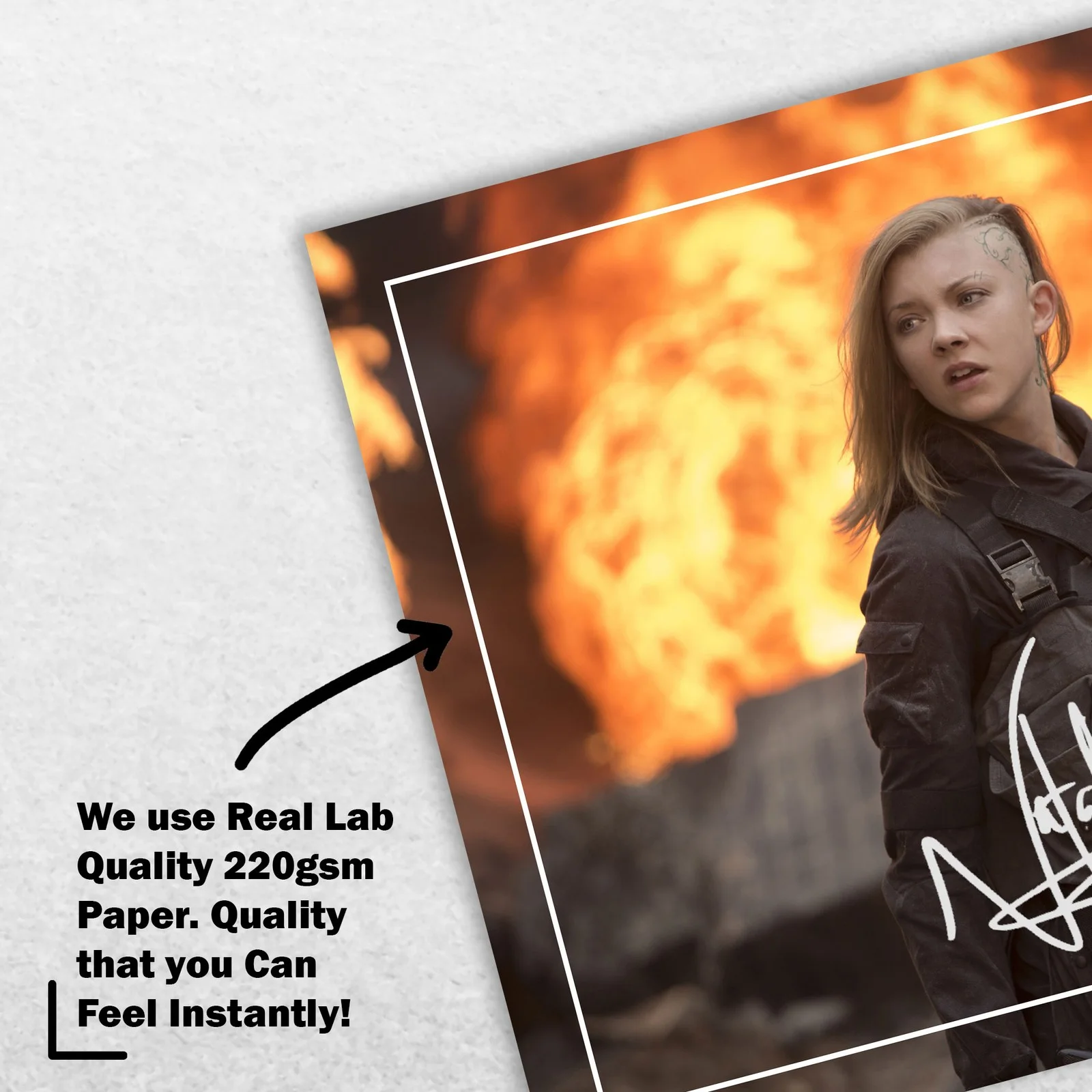 Natalie Dormer 8x6 Photo Signed Memorabilia 8x6 Pre Printed Autograph Photo, изображение 4