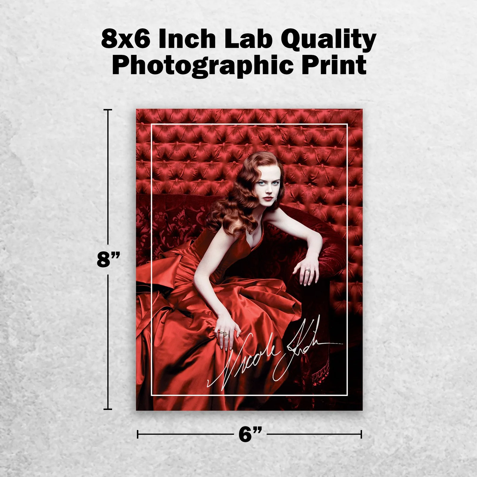 Nicole Kidman Signed Memorabilia 8x6 Pre Printed Autograph Photo Memorabilia, изображение 2