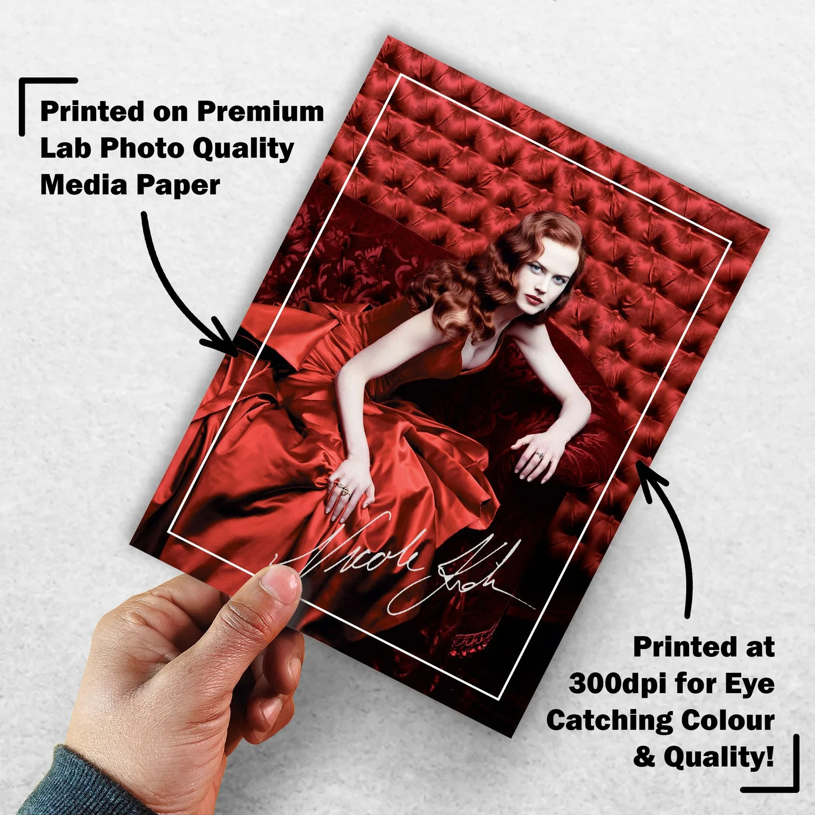 Nicole Kidman Signed Memorabilia 8x6 Pre Printed Autograph Photo Memorabilia, изображение 3