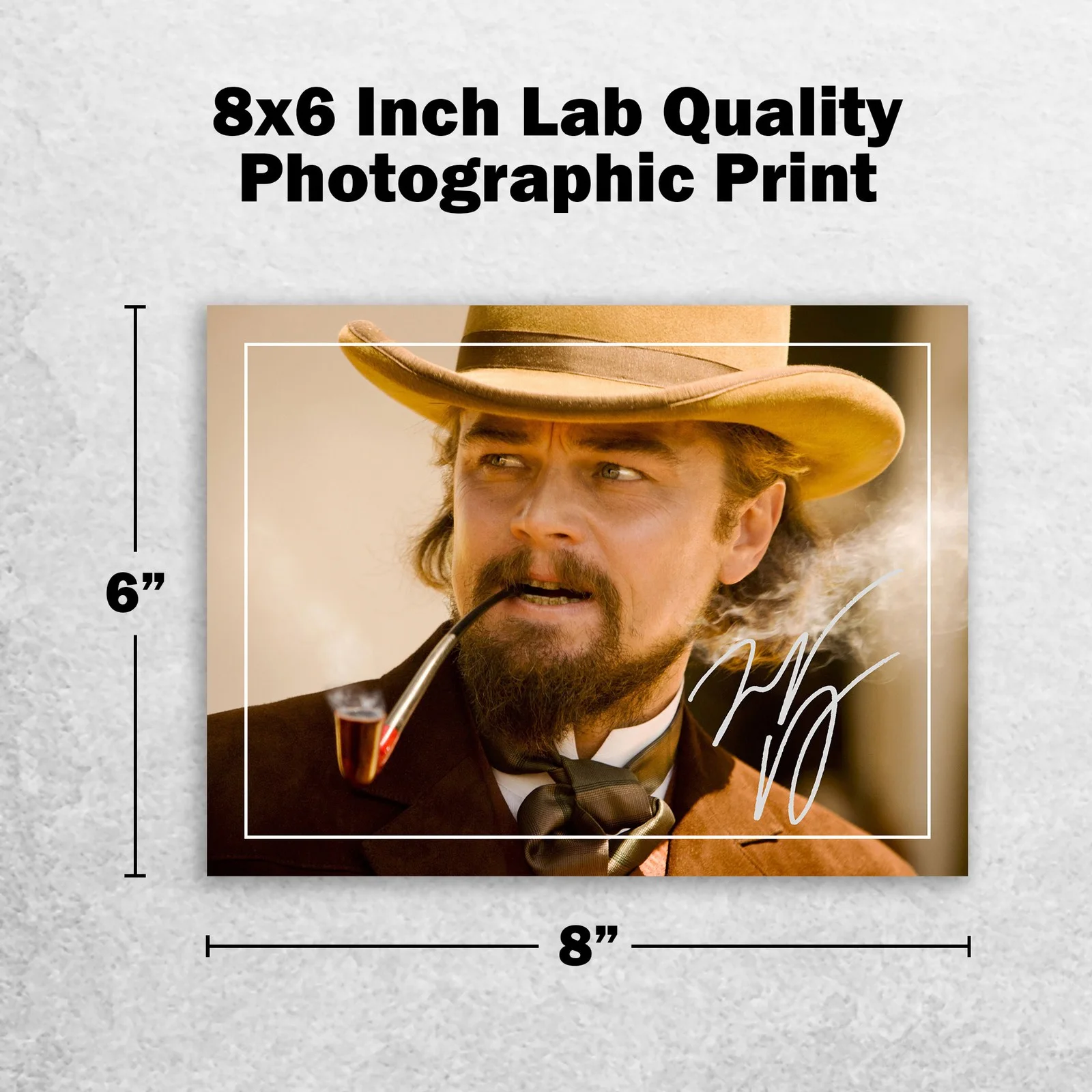 Leonardo DiCaprio 8x6 Photo Signed Memorabilia 8x6 Pre Printed Autograph Photo, image 2
