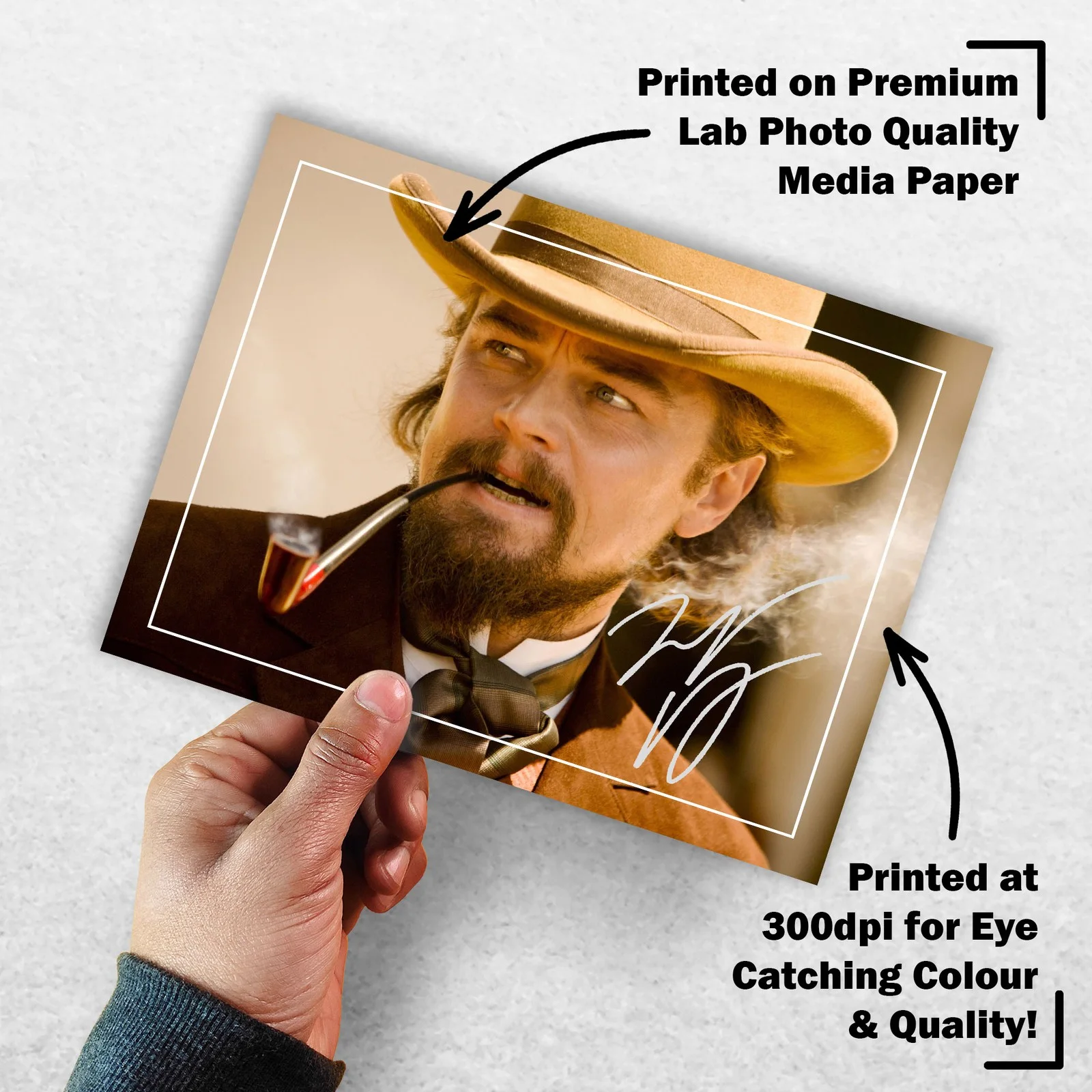 Leonardo DiCaprio 8x6 Photo Signed Memorabilia 8x6 Pre Printed Autograph Photo, image 3