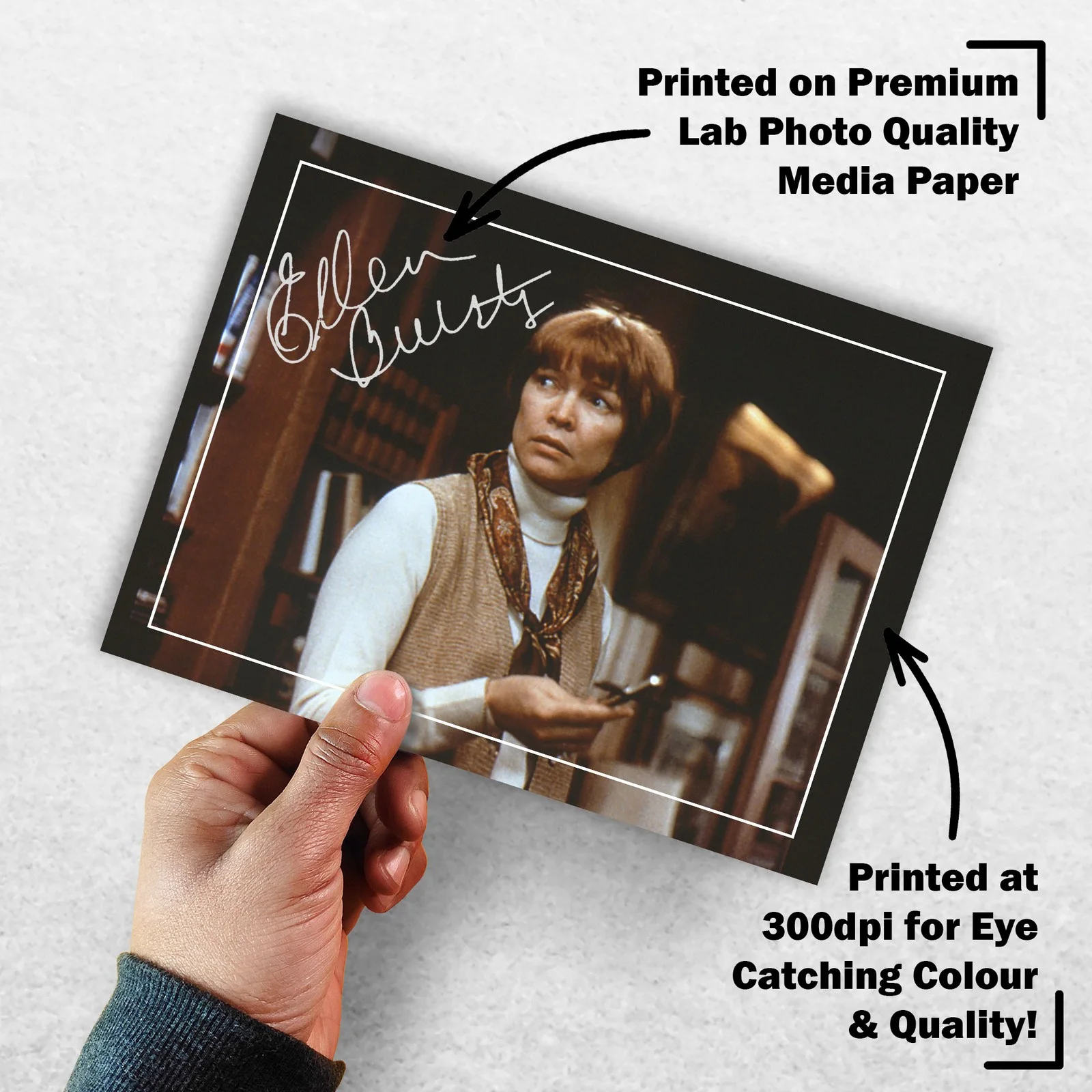 Ellen Burstyn 8x6 Photo Signed Memorabilia 8x6 Pre Printed Autograph Photo, image 3