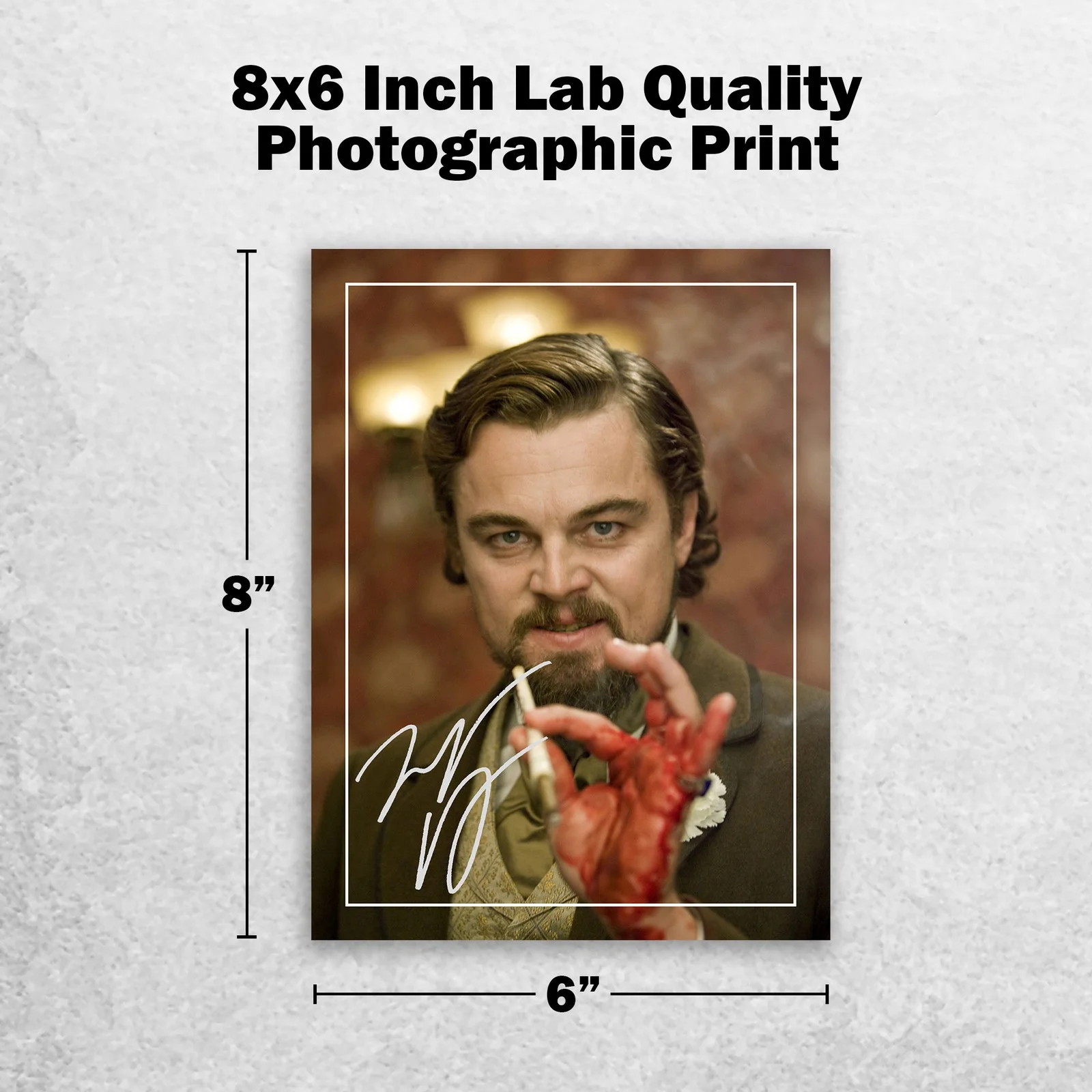 Leonardo DiCaprio Signed Memorabilia 8x6 Pre Printed Autograph Photo Memorabilia, изображение 2