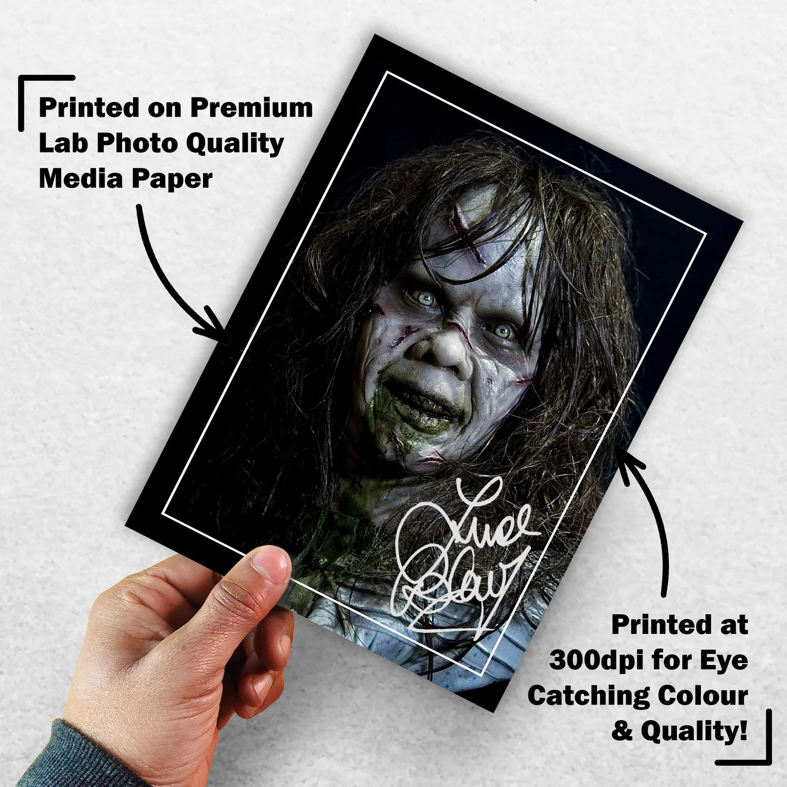 Linda Blair Signed Memorabilia 8x6 Pre Printed Autograph Photo Memorabilia, image 3