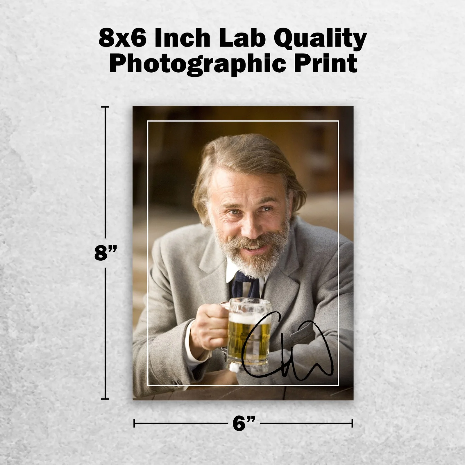 Christoph Waltz Signed Memorabilia 8x6 Pre Printed Autograph Photo Memorabilia, изображение 2