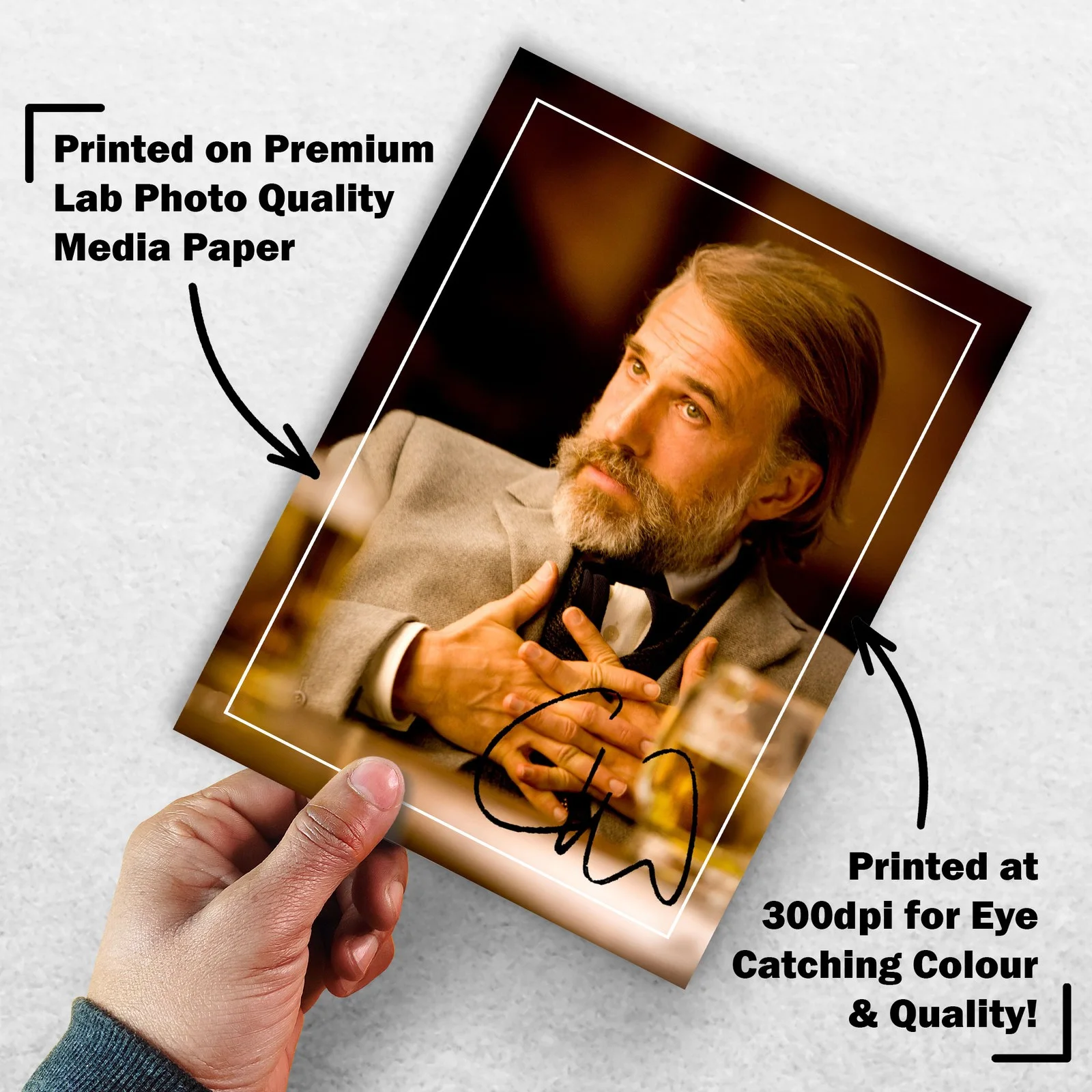 Christoph Waltz Signed Memorabilia 8x6 Pre Printed Autograph Photo Memorabilia, image 3