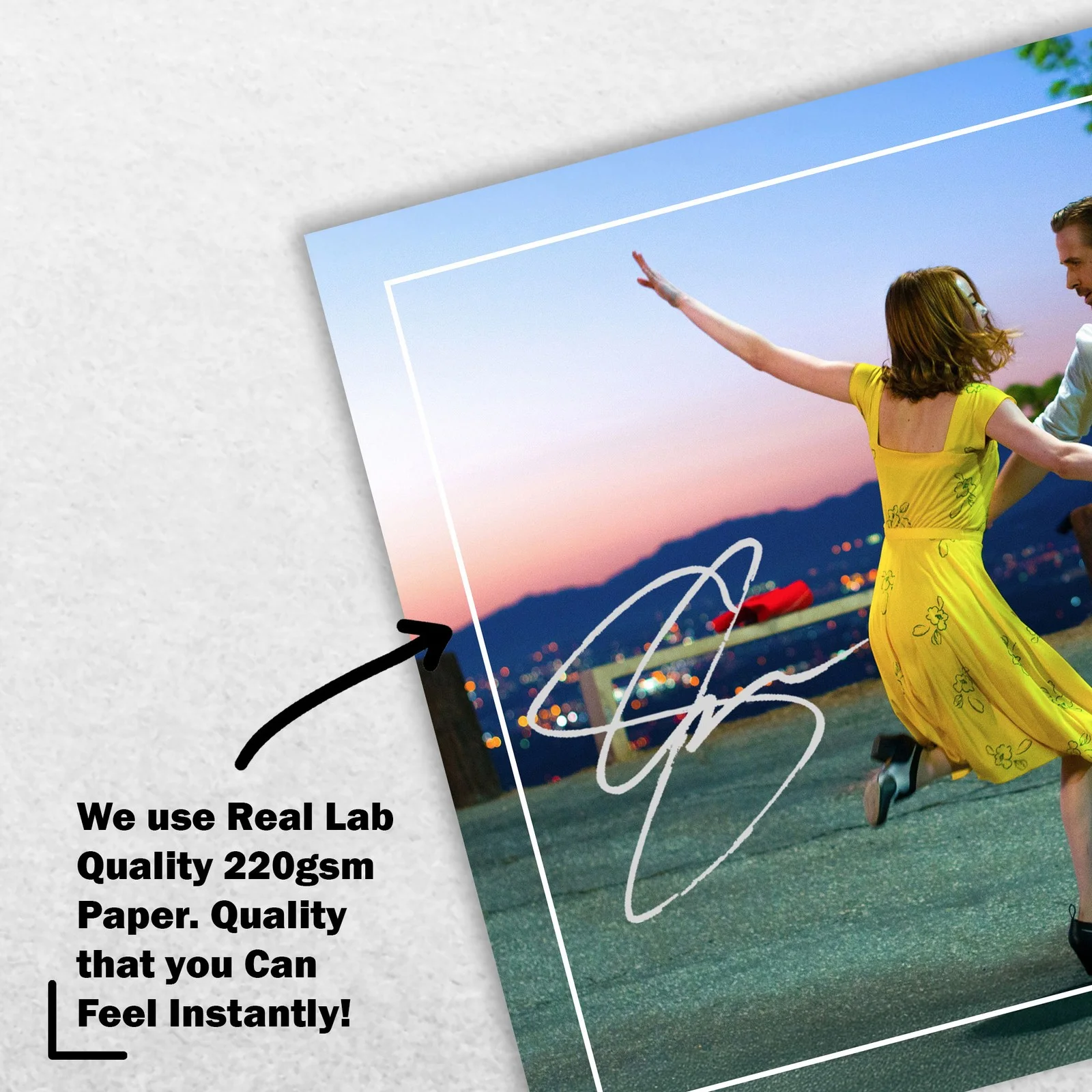 Emma Stone Ryan Gosling Signed Memorabilia 8x6 Pre Printed Autograph Photo, изображение 4