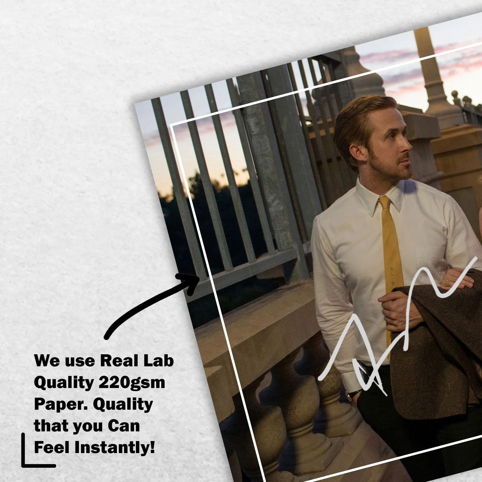 Emma Stone Ryan Gosling Signed Memorabilia 8x6 Pre Printed Autograph Photo, изображение 4