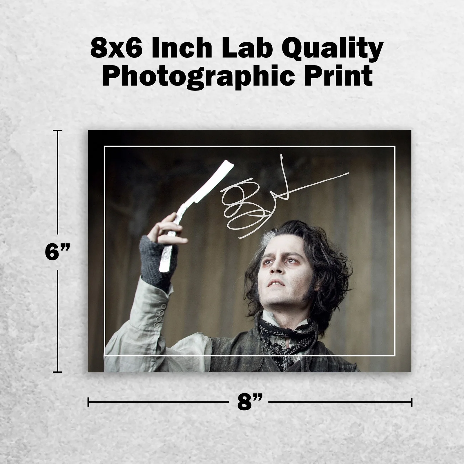 Johnny Depp Signed Memorabilia 8x6 Pre Printed Autograph Photo Memorabilia, image 2