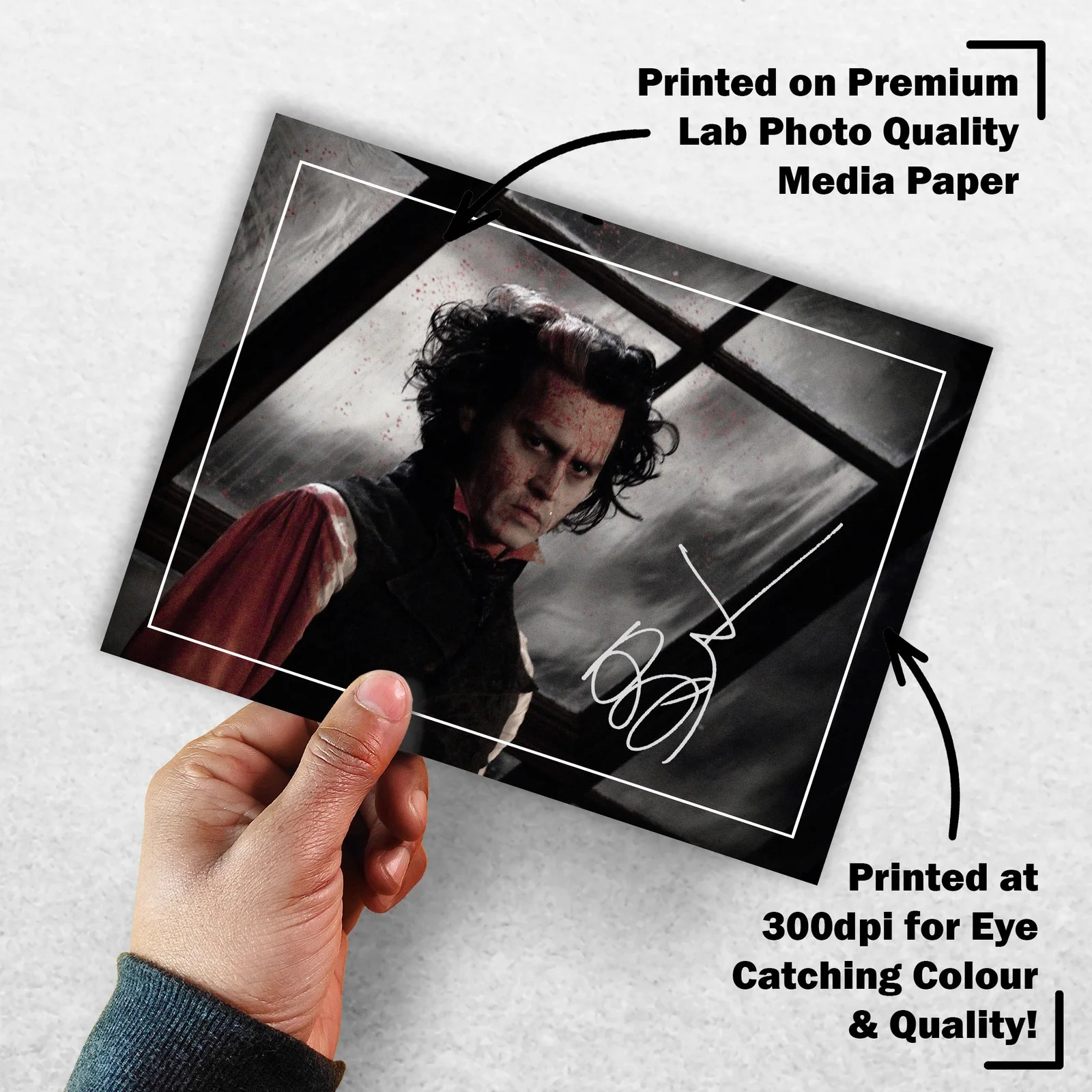 Johnny Depp Signed Memorabilia 8x6 Pre Printed Autograph Photo Memorabilia, изображение 3