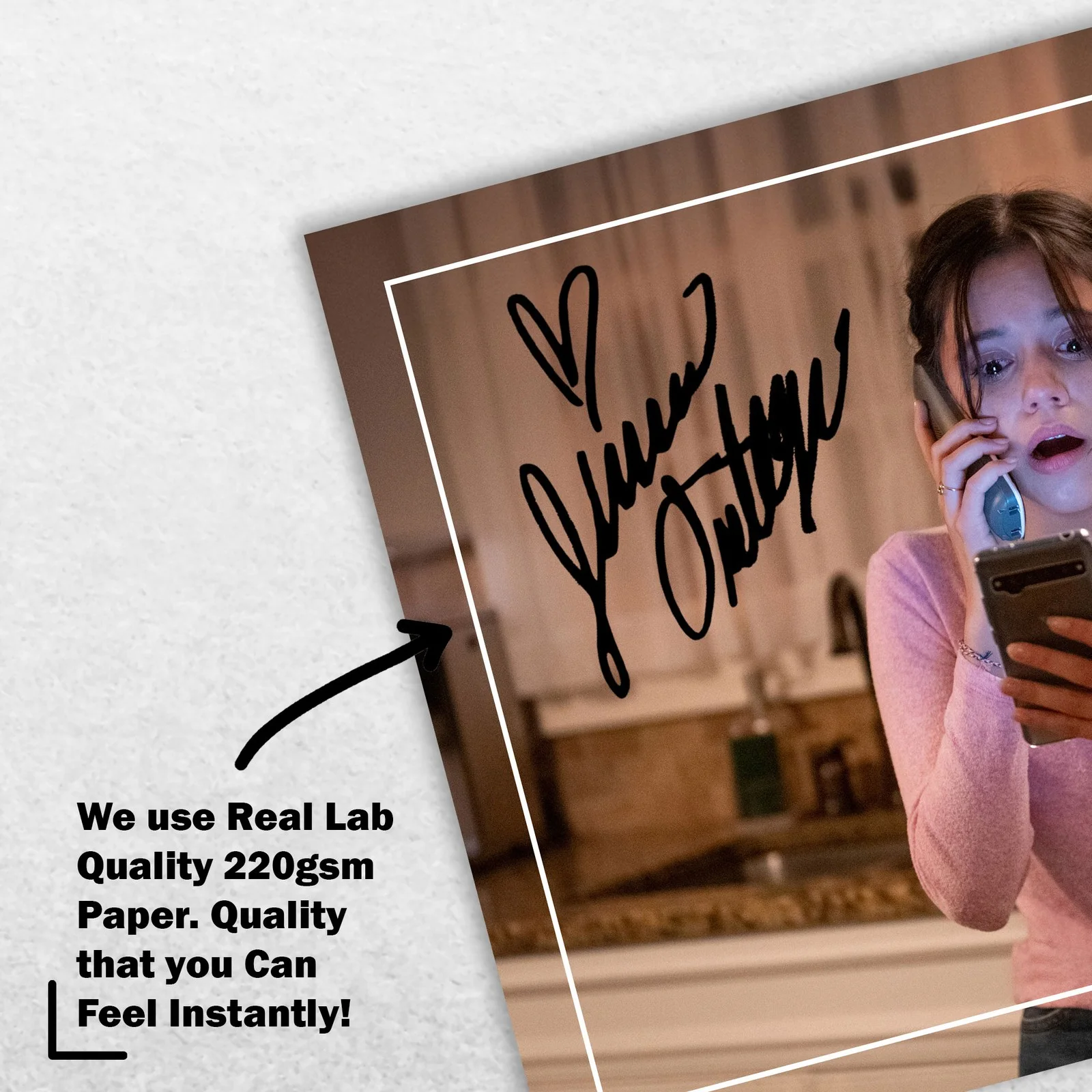 Jenna Ortega 8x6 Photo Signed Memorabilia 8x6 Pre Printed Autograph Photo, изображение 4