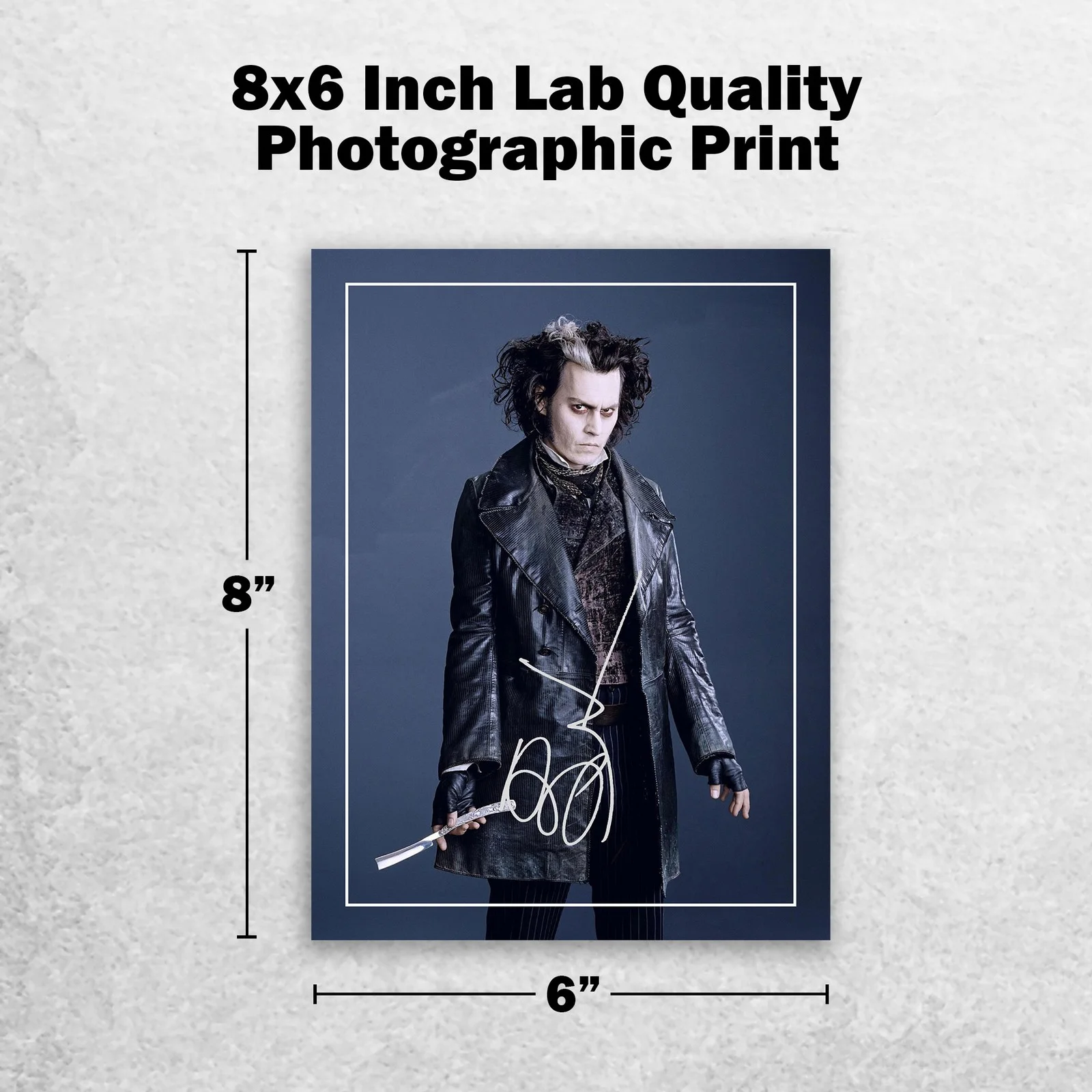 Johnny Depp Signed Memorabilia 8x6 Pre Printed Autograph Photo Memorabilia, изображение 2