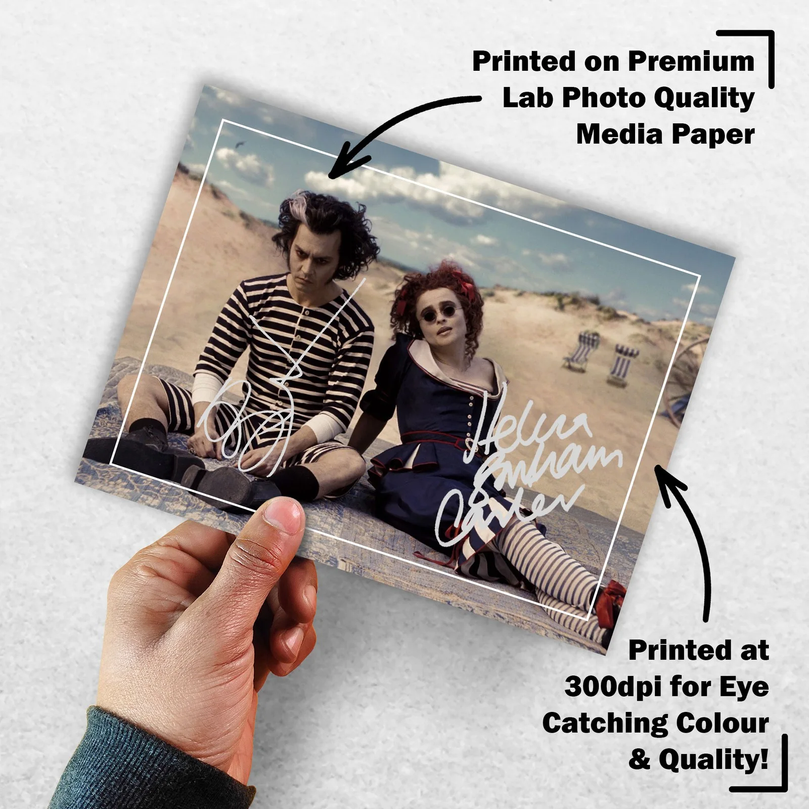 Helena Bonham Carter Signed Memorabilia 8x6 Pre Printed Autograph Photo, изображение 3