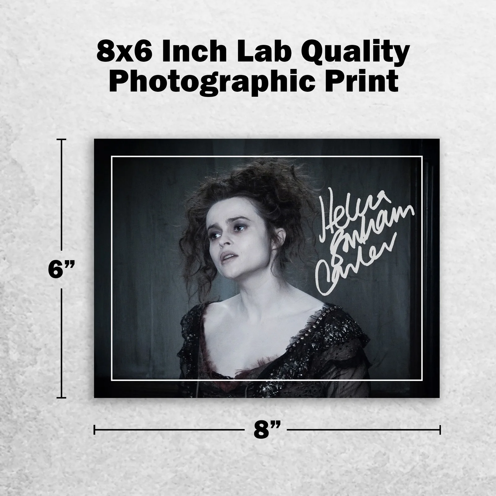 Helena Bonham Carter Signed Memorabilia 8x6 Pre Printed Autograph Photo, изображение 2
