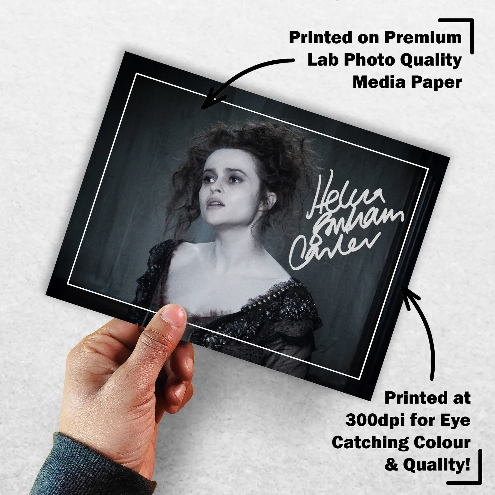 Helena Bonham Carter Signed Memorabilia 8x6 Pre Printed Autograph Photo, изображение 3