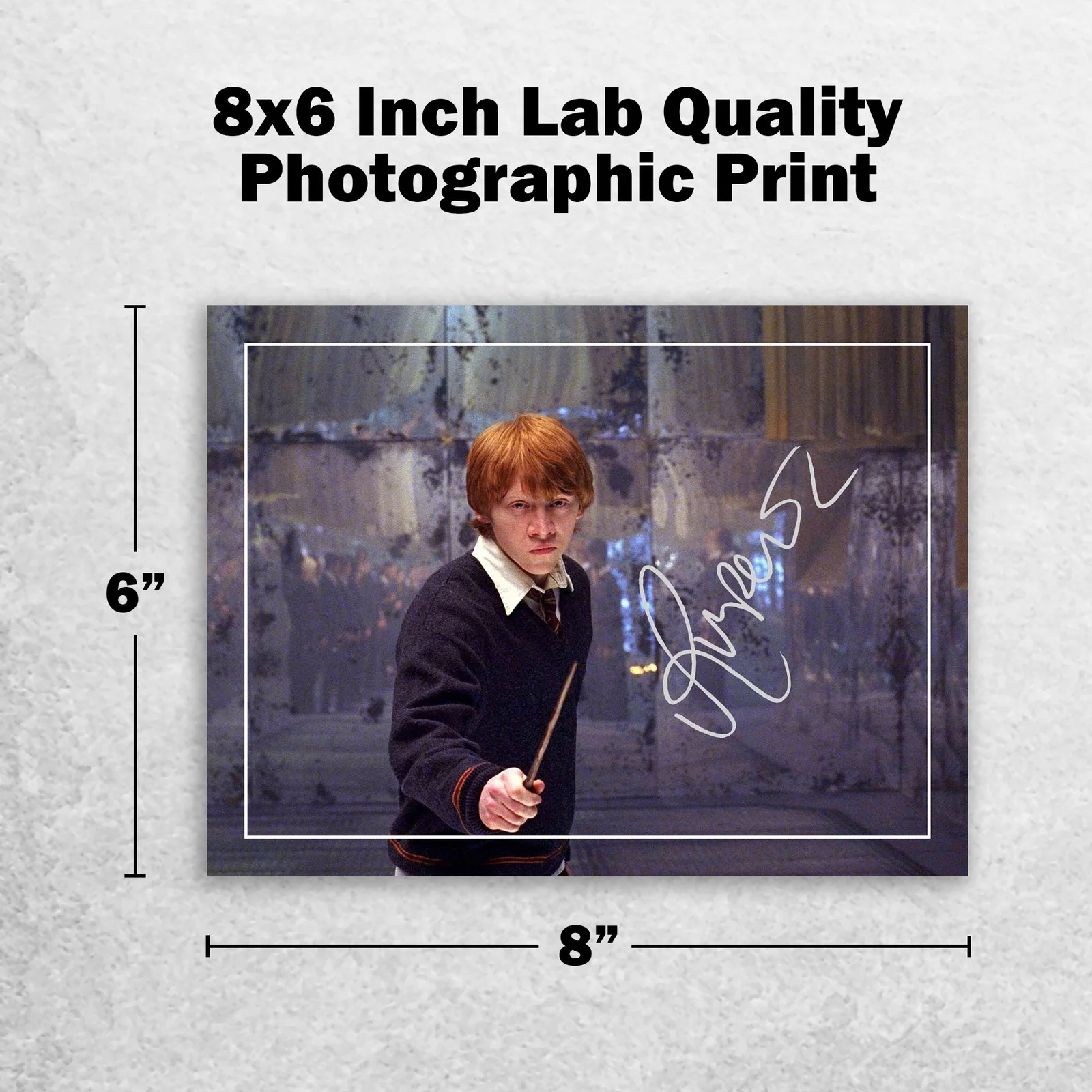 Rupert Grint 8x6 Photo Signed Memorabilia 8x6 Pre Printed Autograph Photo, image 2