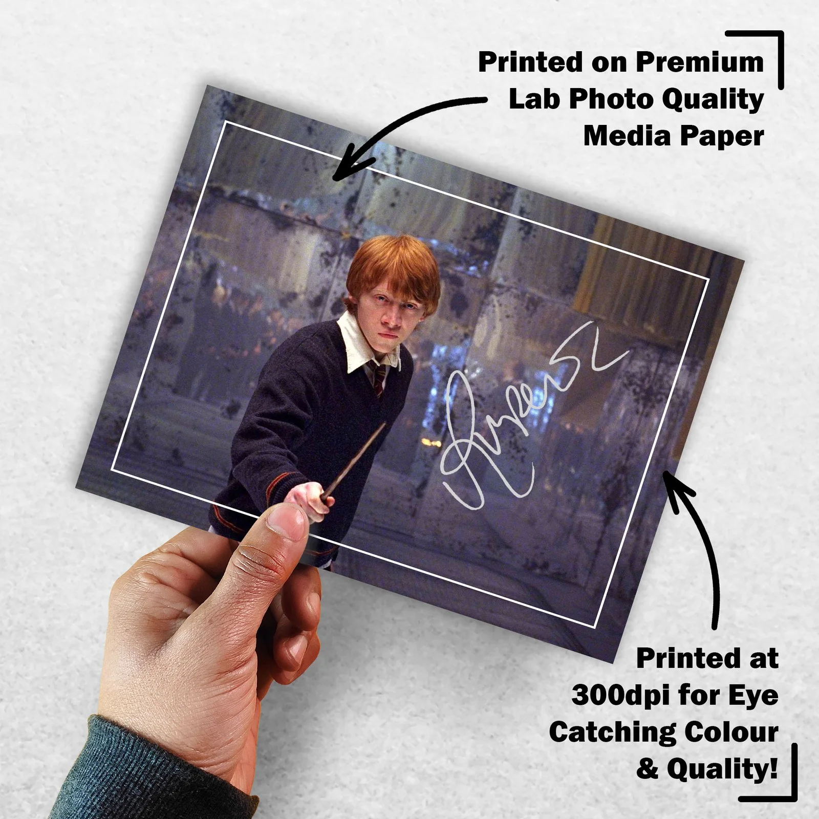 Rupert Grint 8x6 Photo Signed Memorabilia 8x6 Pre Printed Autograph Photo, image 3