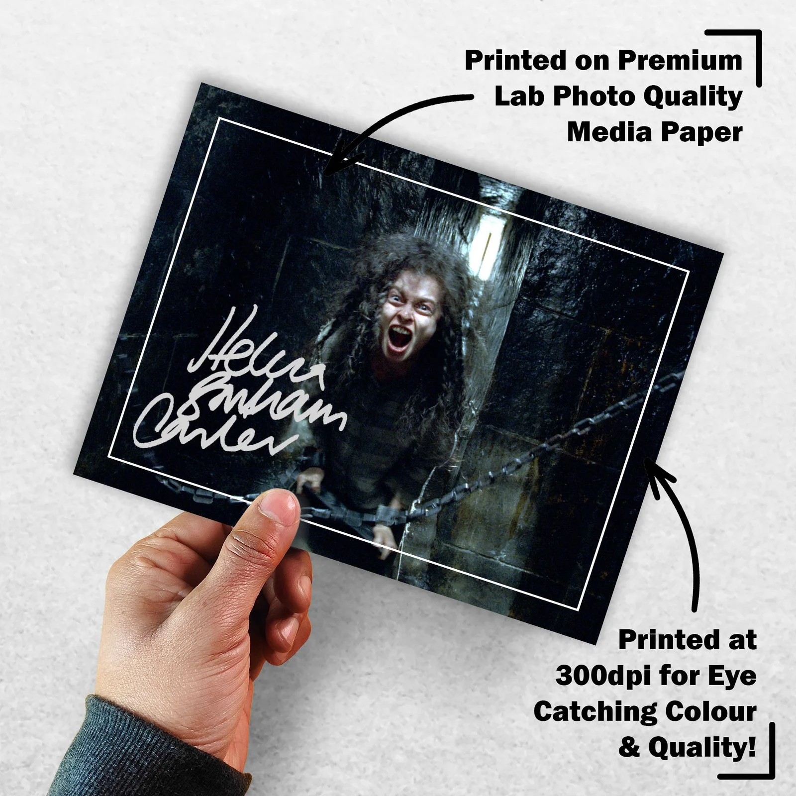 Helena Bonham Carter Signed Memorabilia 8x6 Pre Printed Autograph Photo, изображение 3