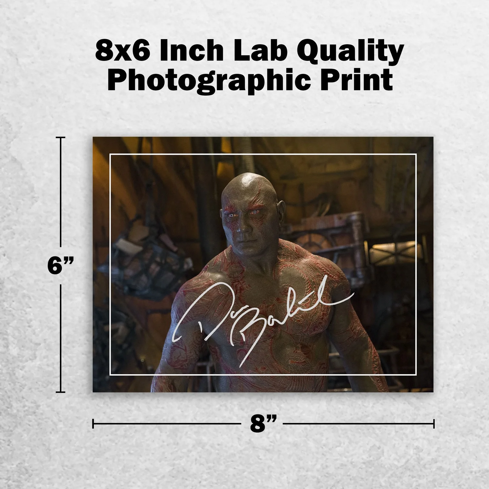 Dave Bautista 8x6 Photo Signed Memorabilia 8x6 Pre Printed Autograph Photo, изображение 2