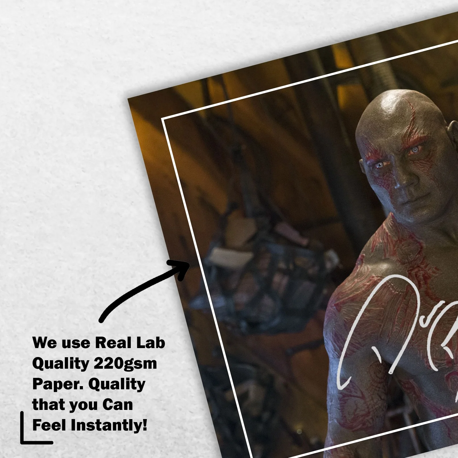 Dave Bautista 8x6 Photo Signed Memorabilia 8x6 Pre Printed Autograph Photo, изображение 4