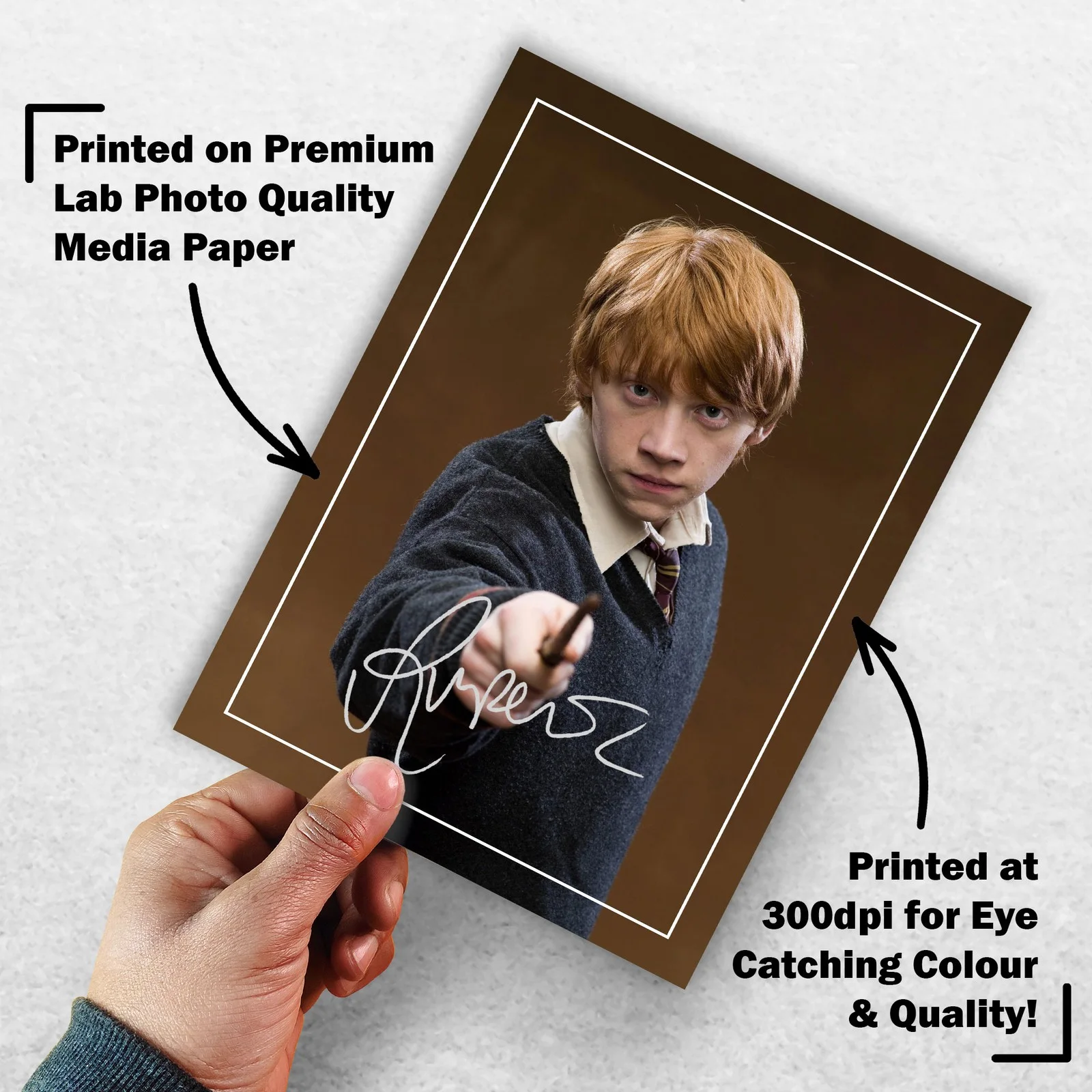 Rupert Grint 8x6 Photo Signed Memorabilia 8x6 Pre Printed Autograph Photo, изображение 3