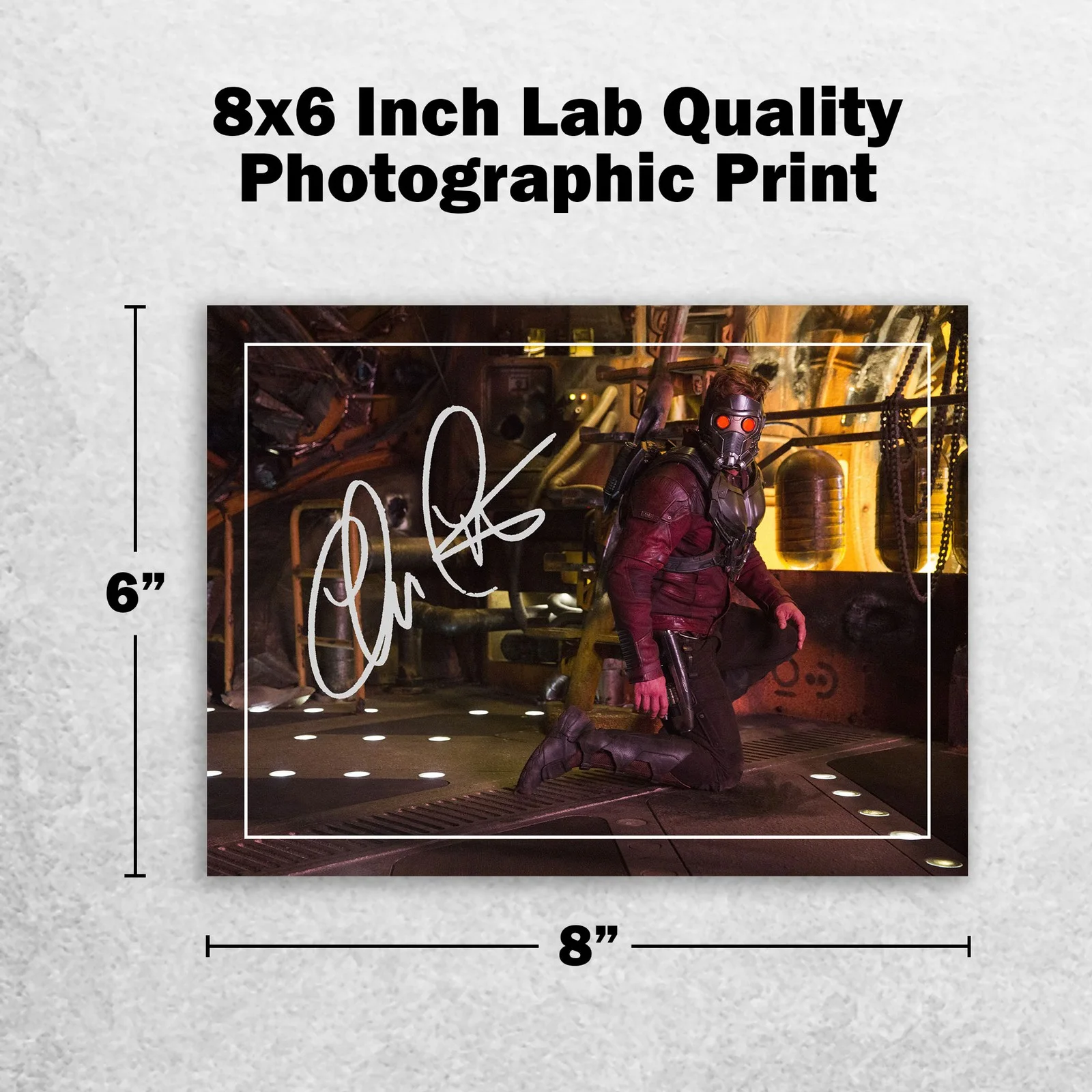 Chris Pratt Signed Memorabilia 8x6 Pre Printed Autograph Photo Memorabilia, изображение 2