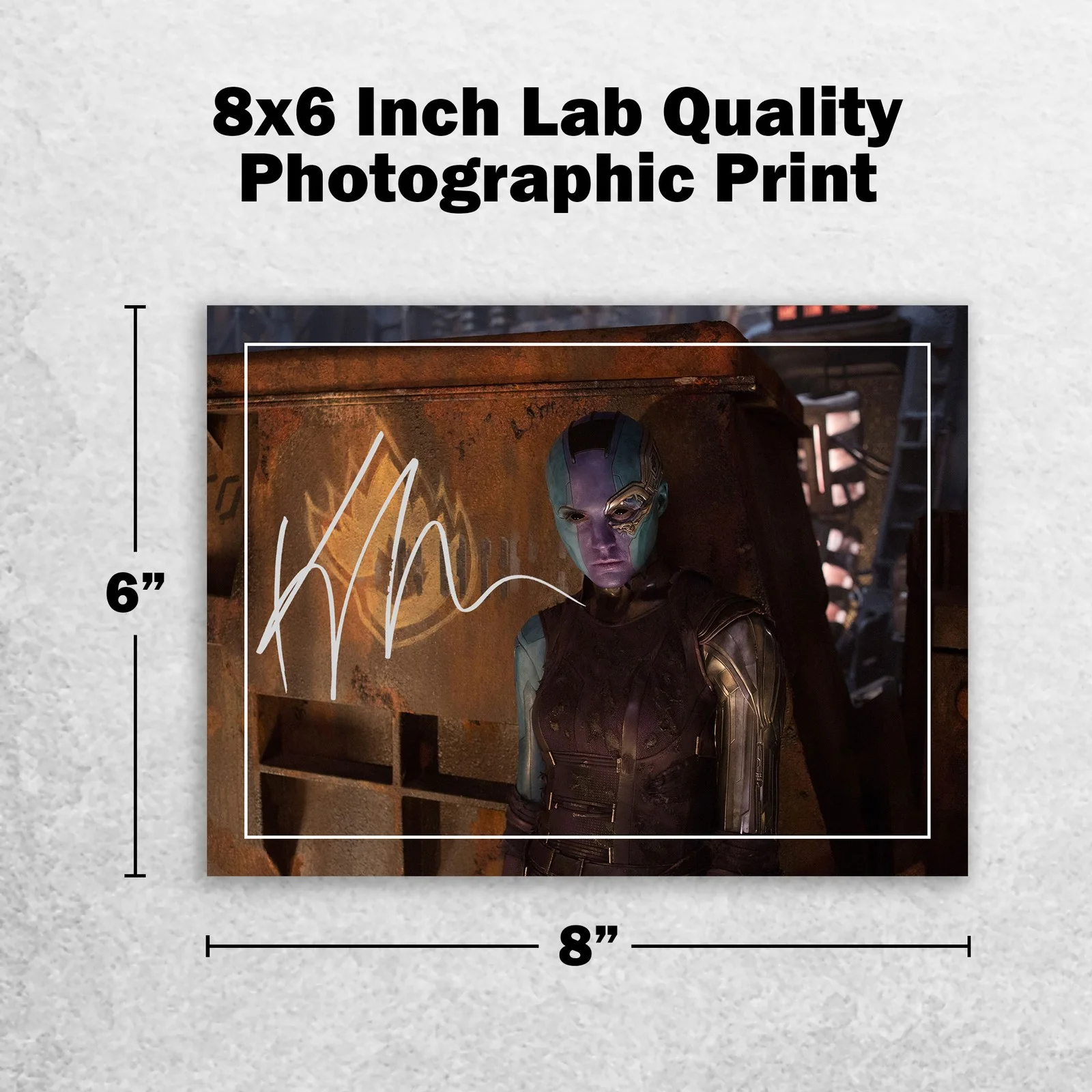 Karen Gillan 8x6 Photo Signed Memorabilia 8x6 Pre Printed Autograph Photo, изображение 2