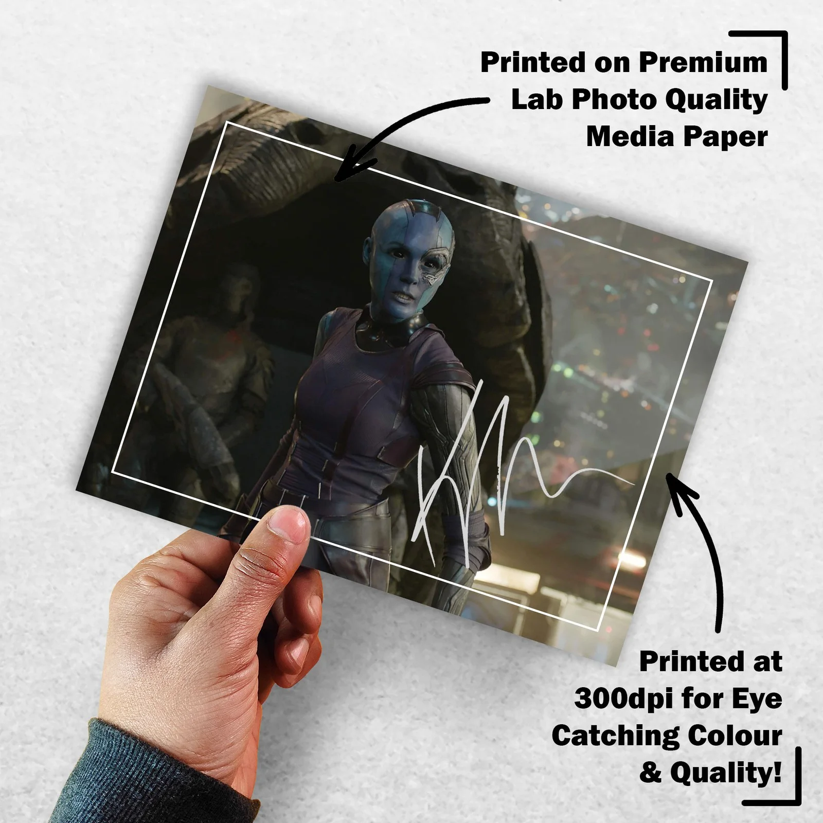 Karen Gillan 8x6 Photo Signed Memorabilia 8x6 Pre Printed Autograph Photo, изображение 3