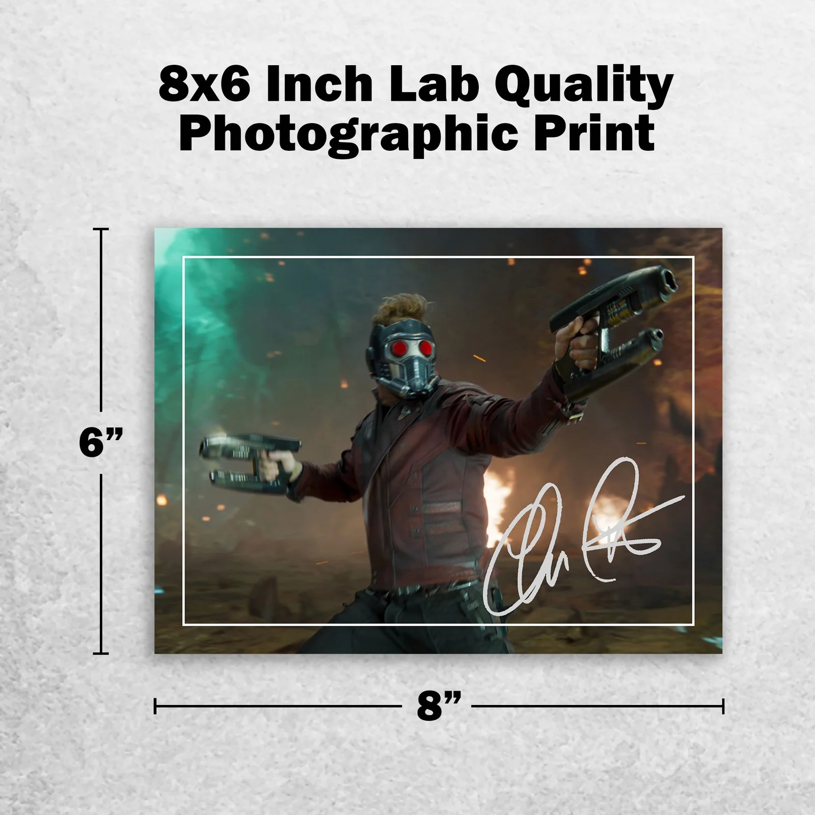 Chris Pratt Signed Memorabilia 8x6 Pre Printed Autograph Photo Memorabilia, изображение 2