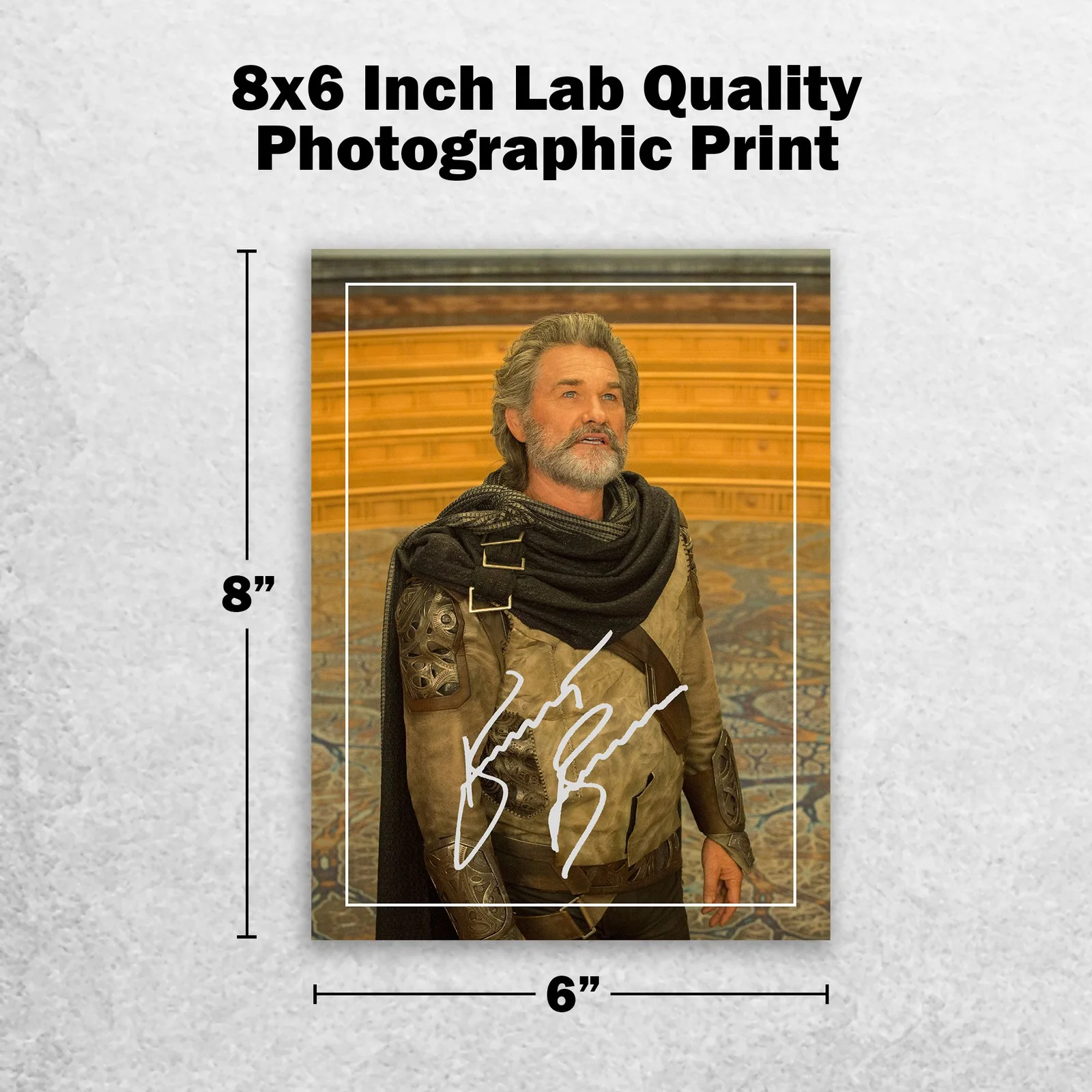 Kurt Russell Signed Memorabilia 8x6 Pre Printed Autograph Photo Memorabilia, изображение 2