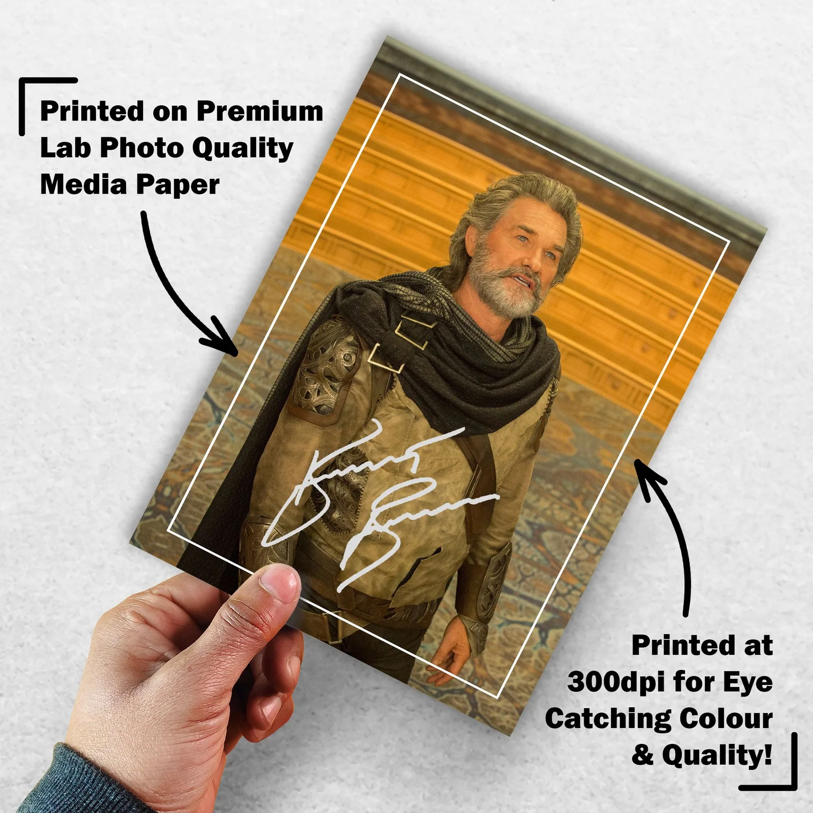 Kurt Russell Signed Memorabilia 8x6 Pre Printed Autograph Photo Memorabilia, изображение 3