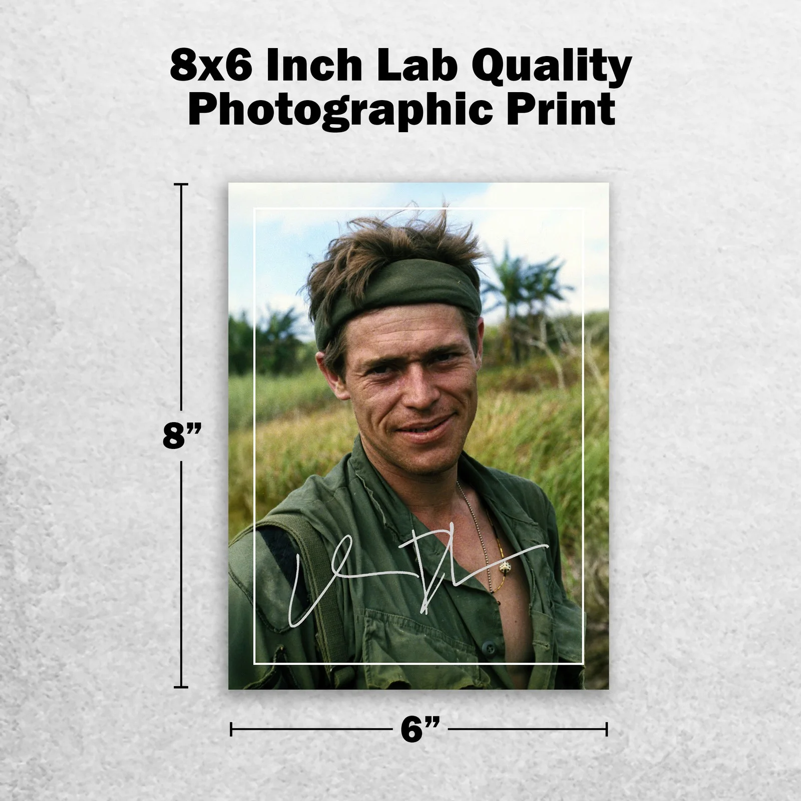 Willem Dafoe 8x6 Photo Signed Memorabilia 8x6 Pre Printed Autograph Photo, image 2