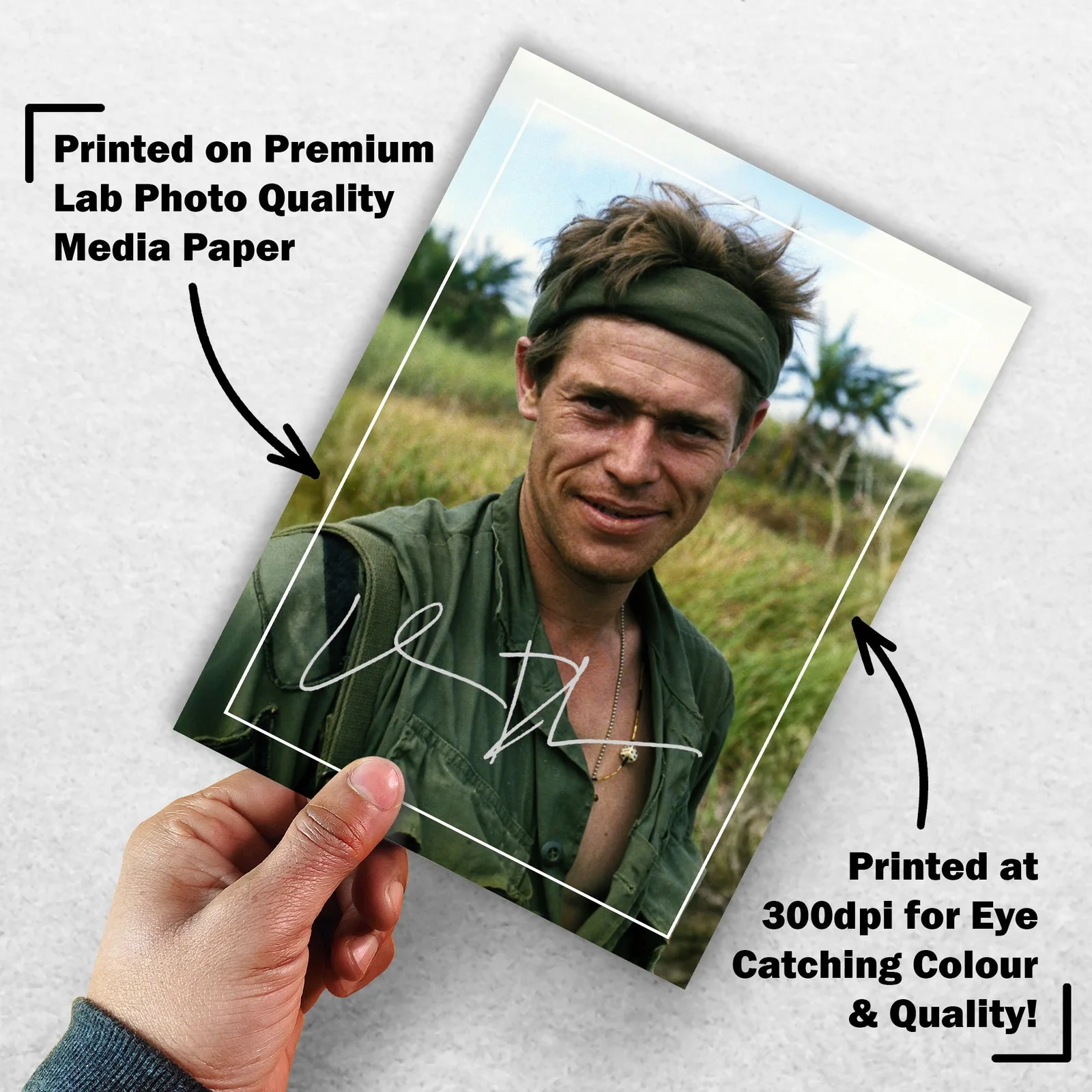 Willem Dafoe 8x6 Photo Signed Memorabilia 8x6 Pre Printed Autograph Photo, image 3