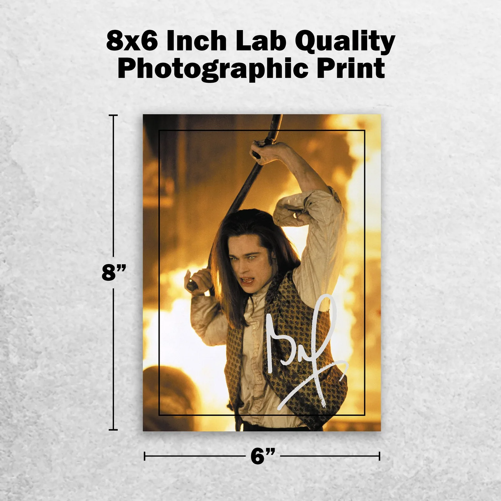 Brad Pitt Signed Memorabilia 8x6 Pre Printed Autograph Photo Memorabilia, изображение 2