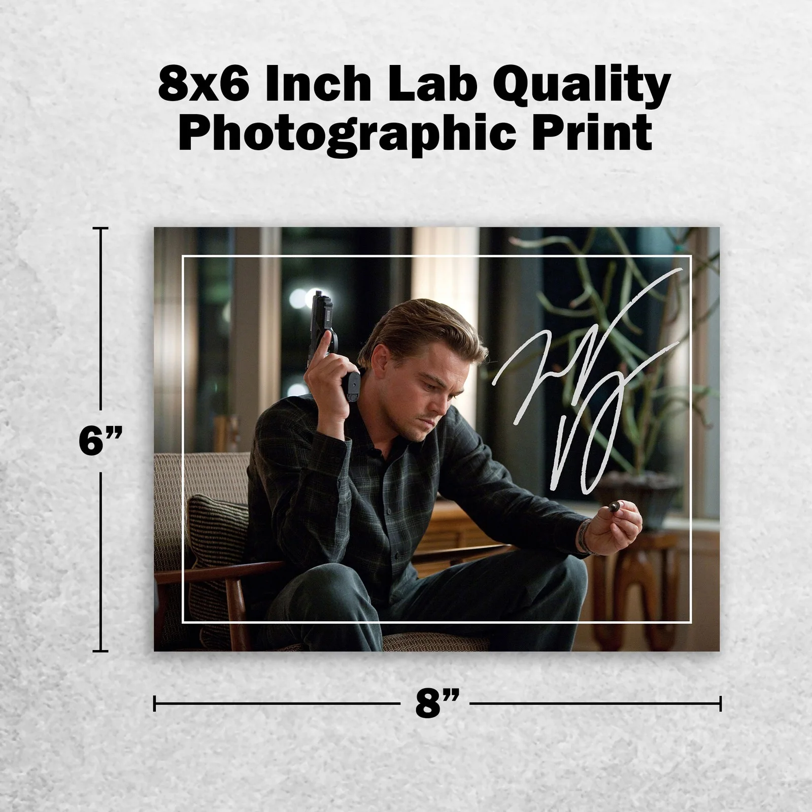 Leonardo DiCaprio Signed Memorabilia 8x6 Pre Printed Autograph Photo Memorabilia, изображение 2