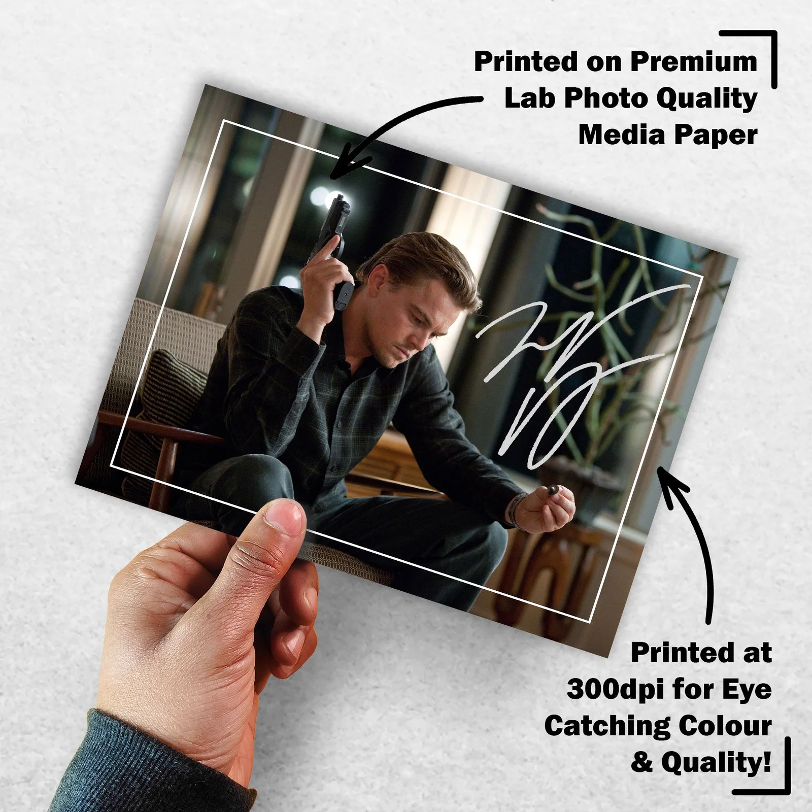 Leonardo DiCaprio Signed Memorabilia 8x6 Pre Printed Autograph Photo Memorabilia, изображение 3
