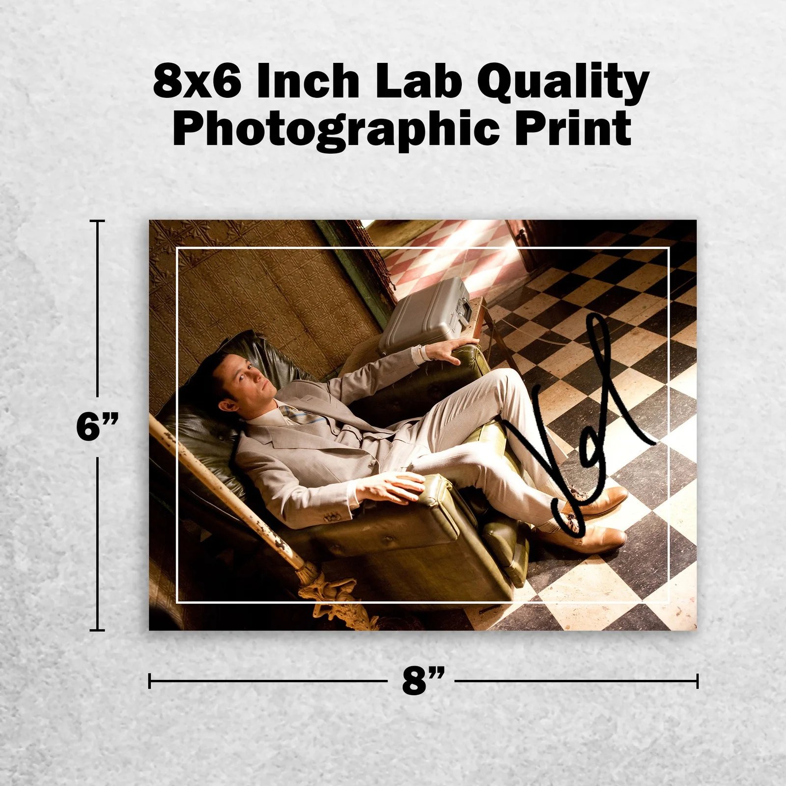 Joseph Gordon-Levitt 8x6 Photo Signed Memorabilia 8x6 Pre Printed Autograph, изображение 2