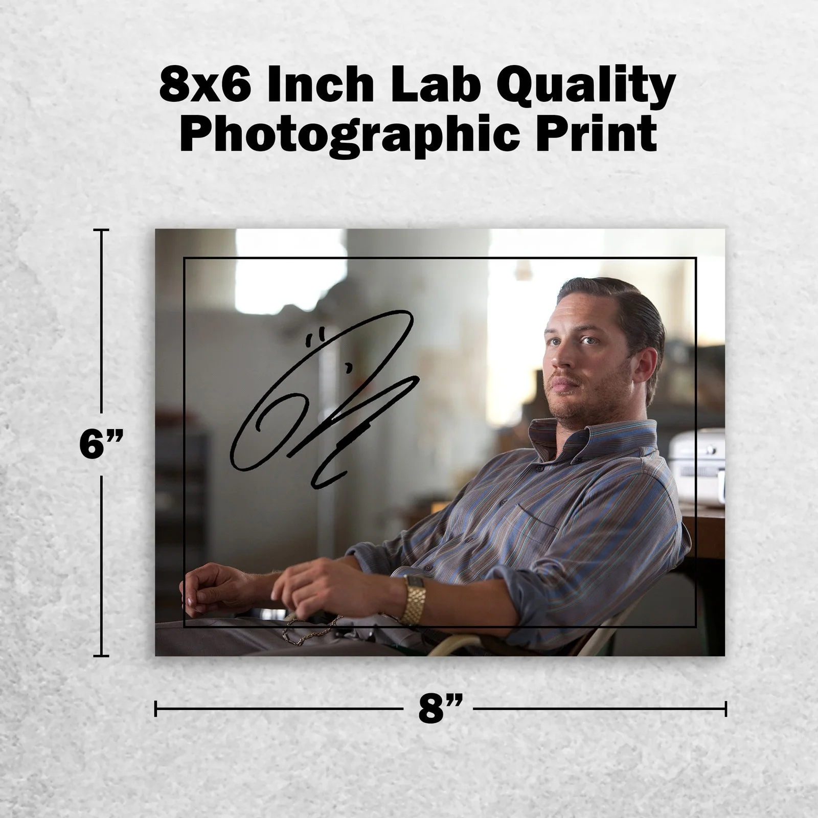 Tom Hardy Signed Memorabilia 8x6 Pre Printed Autograph Photo Memorabilia, изображение 2