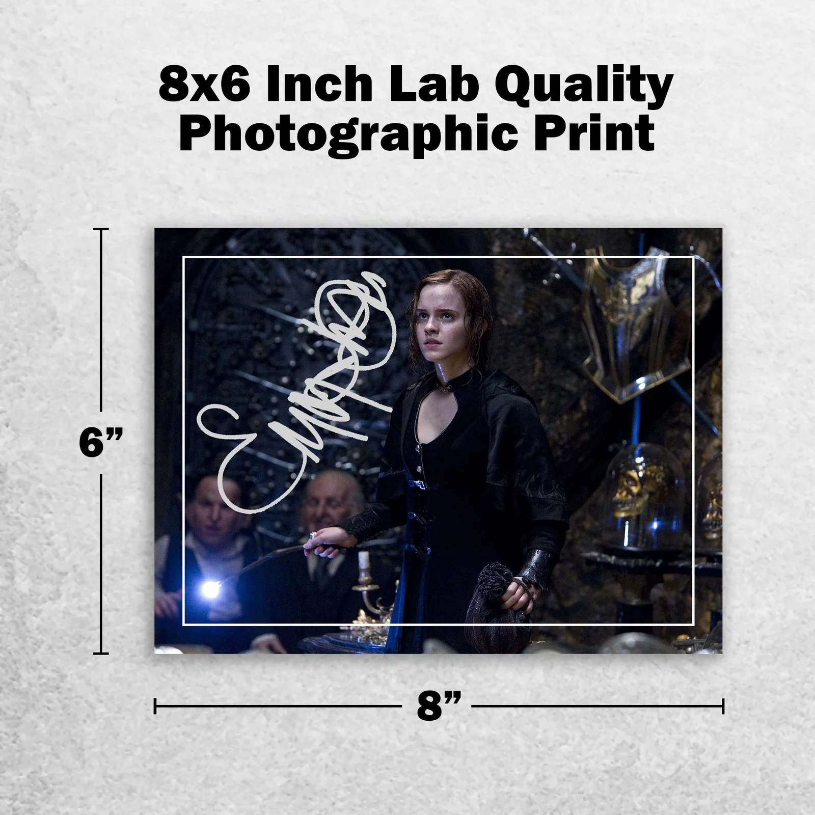 Emma Watson 8x6 Photo Signed Memorabilia 8x6 Pre Printed Autograph Photo, image 2