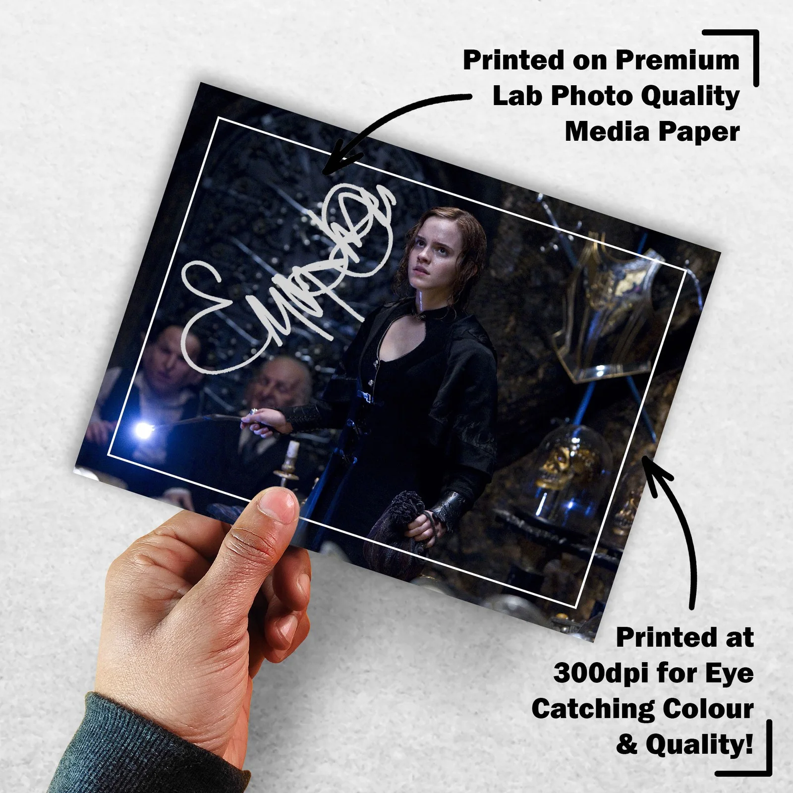 Emma Watson 8x6 Photo Signed Memorabilia 8x6 Pre Printed Autograph Photo, image 3