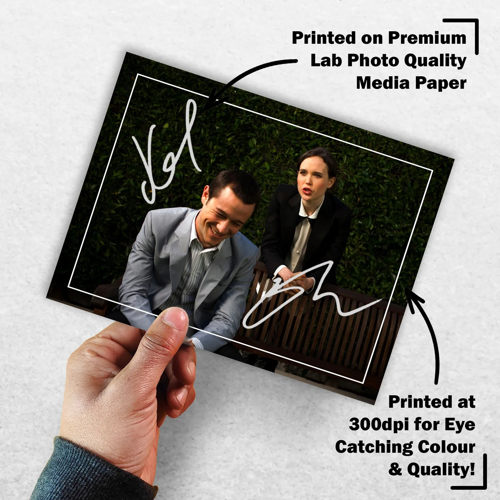 Joseph Gordon-Levitt Elliot Pa Signed Memorabilia 8x6 Pre Printed Autograph, изображение 3
