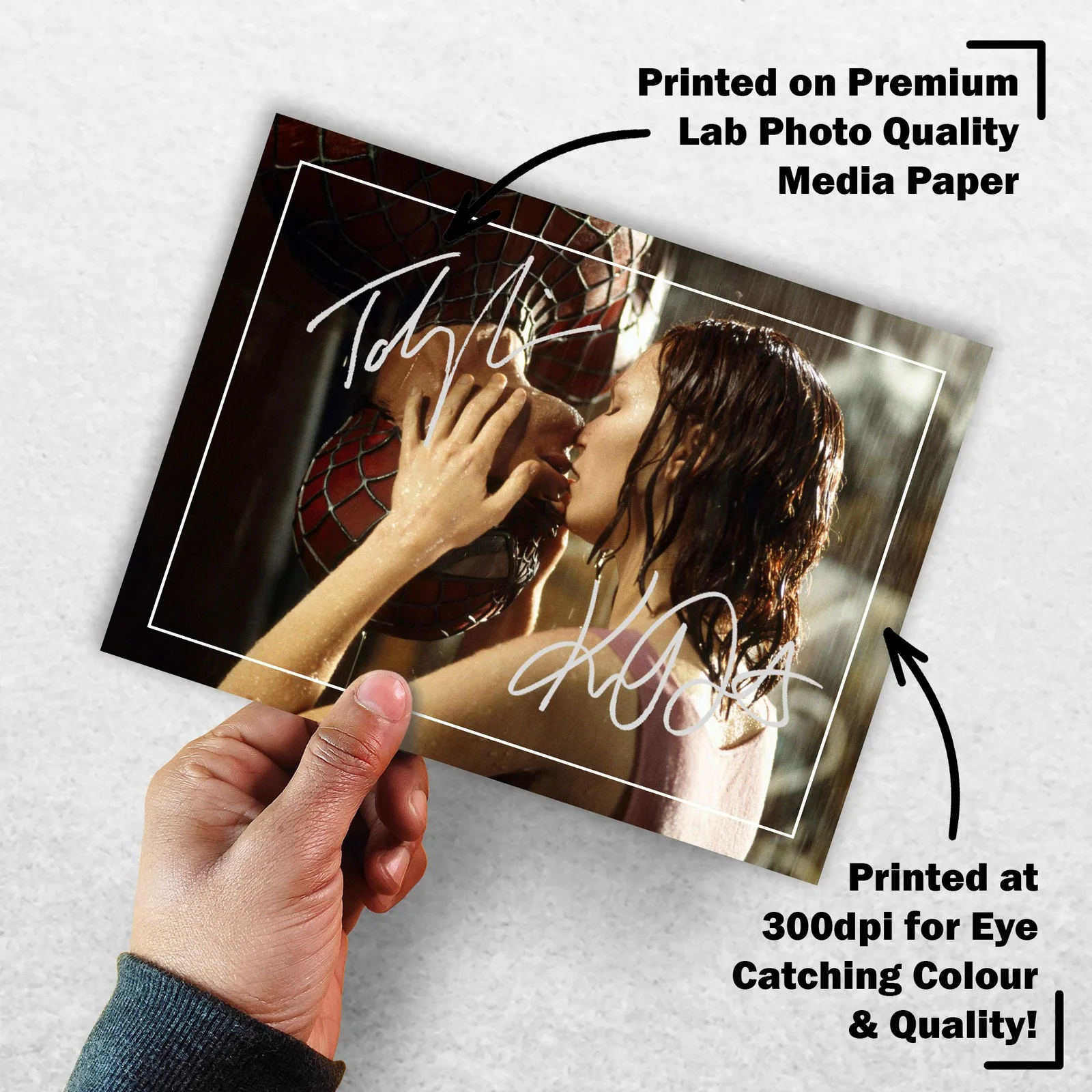 Tobey Maguire Kirsten Dunst Signed Memorabilia 8x6 Pre Printed Autograph Photo, изображение 3