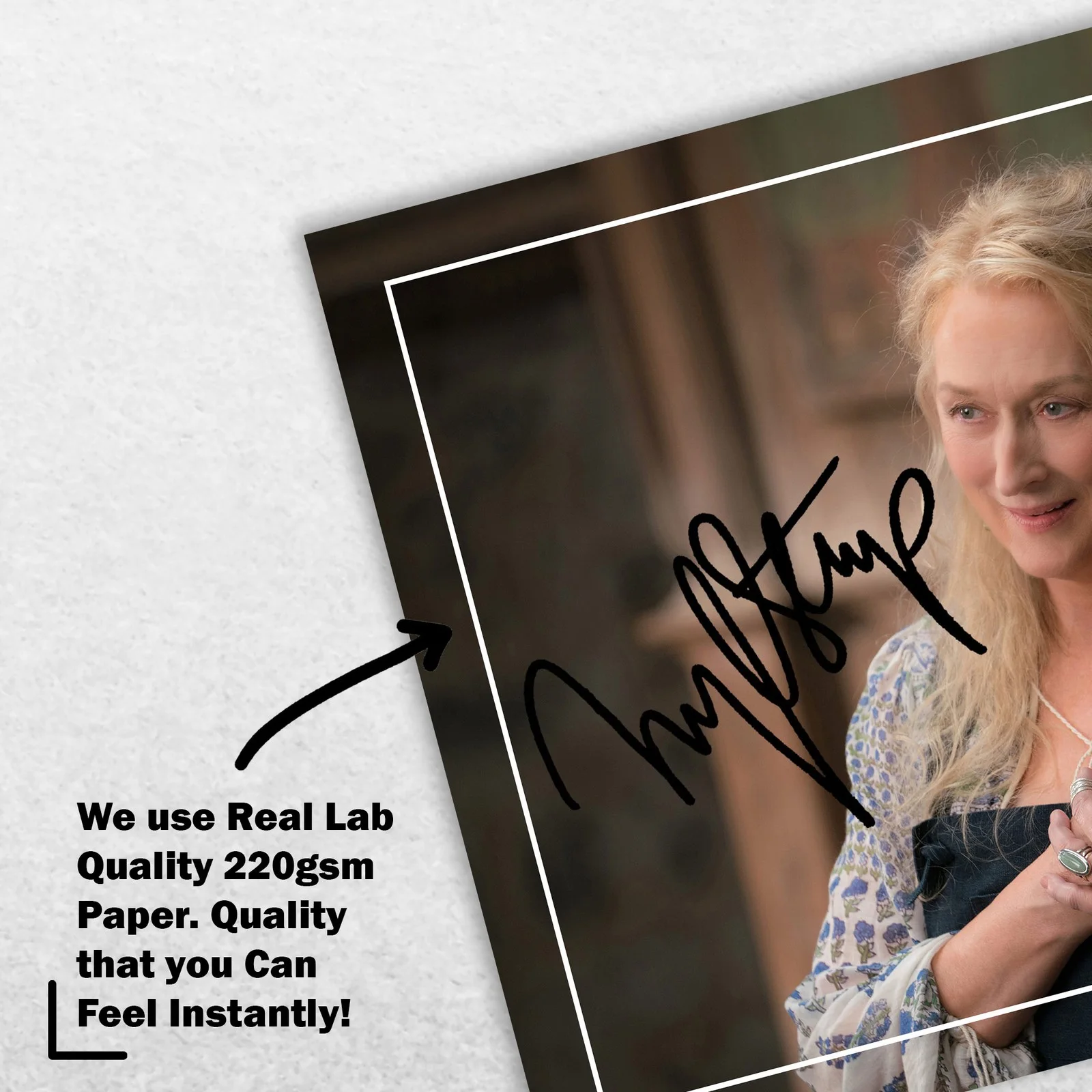 Meryl Streep 8x6 Photo Signed Memorabilia 8x6 Pre Printed Autograph Photo, изображение 4